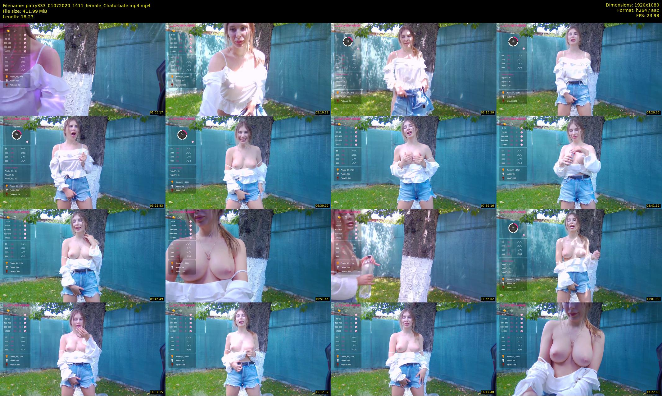patry333 — 19 minute Chaturbate female cam show recording, 1080p, Jul 1, 2020