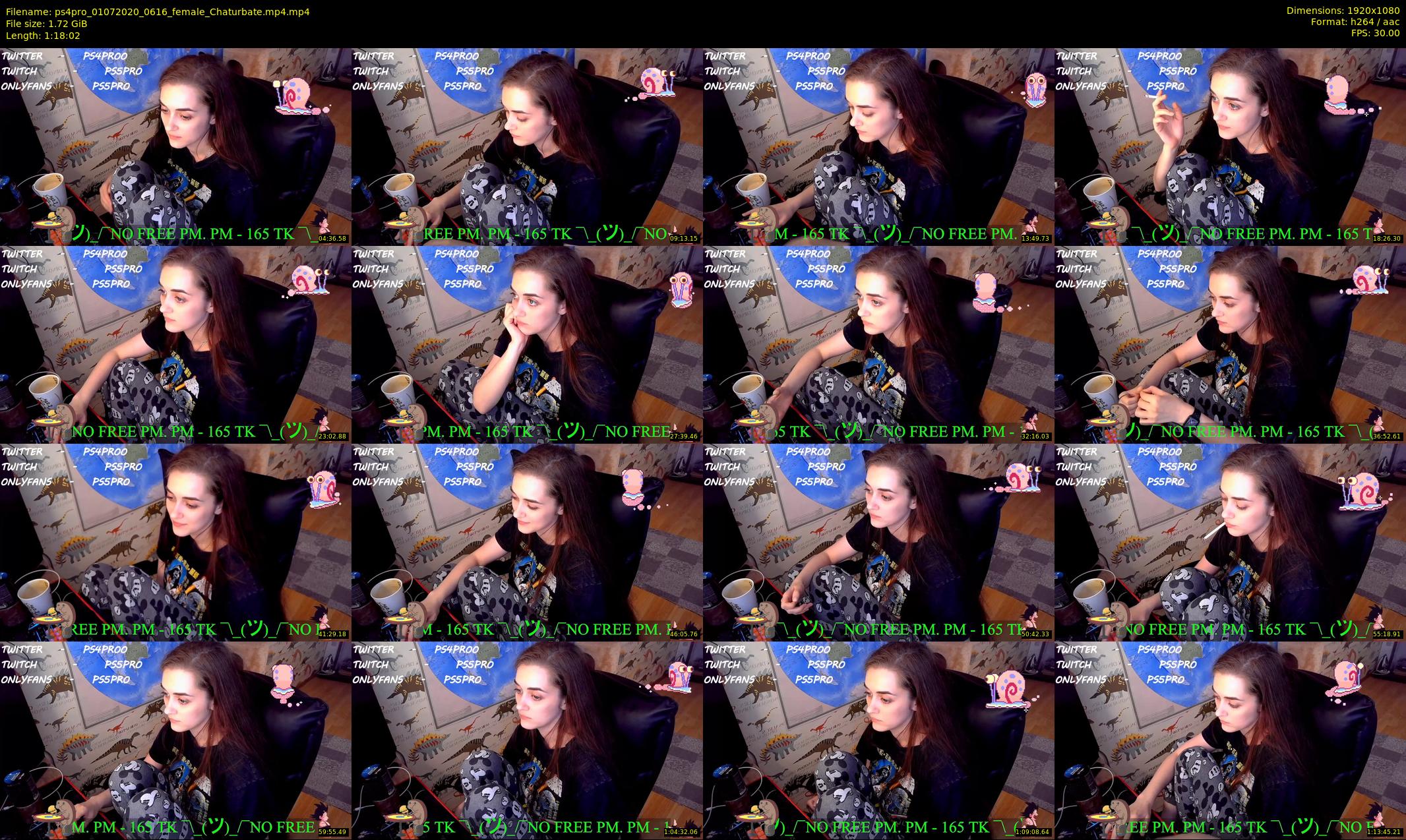 ps4pro — 79 minute Chaturbate female cam show recording, 1080p, Jul 1, 2020