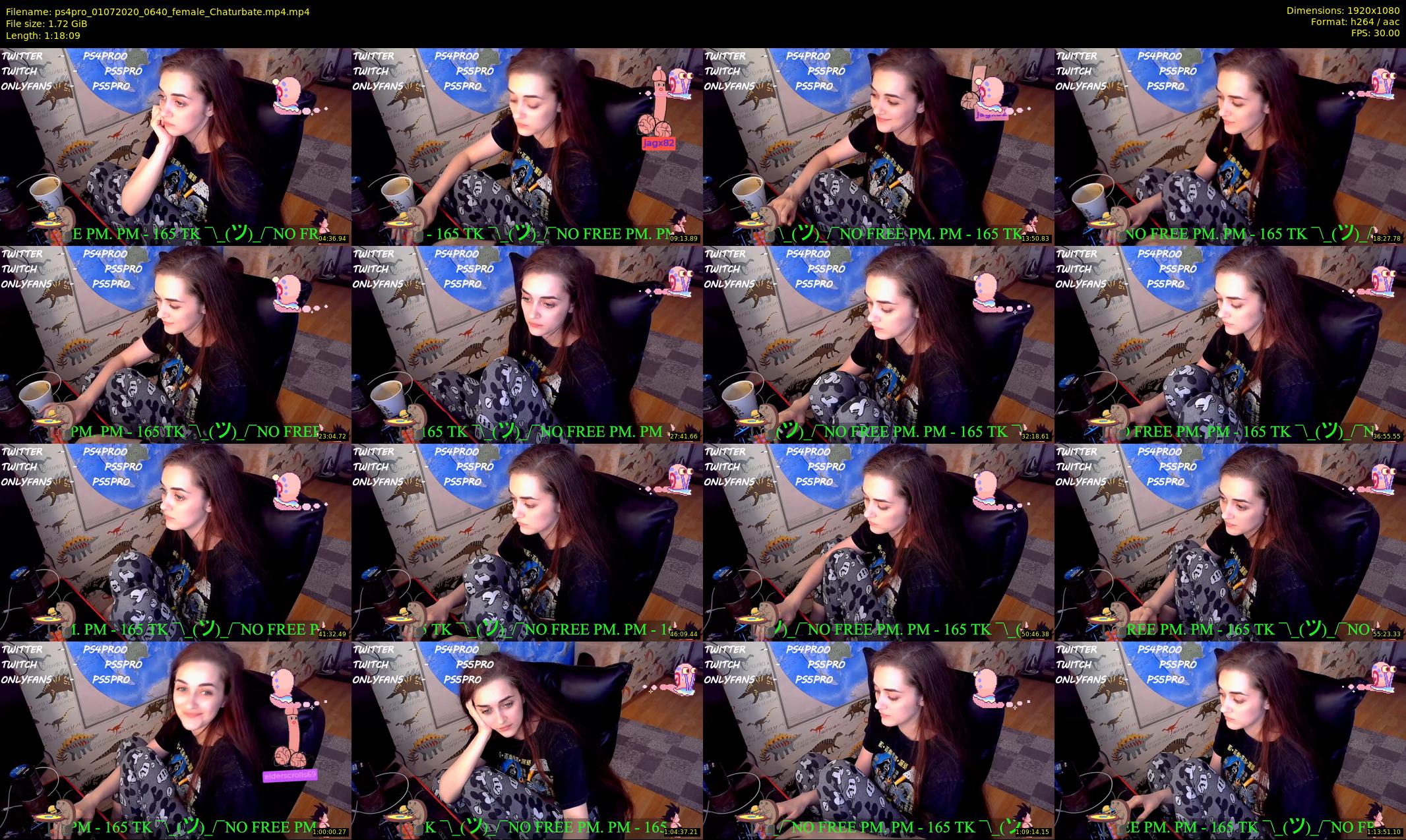 ps4pro — 79 minute Chaturbate female cam show recording, 1080p, Jul 1, 2020