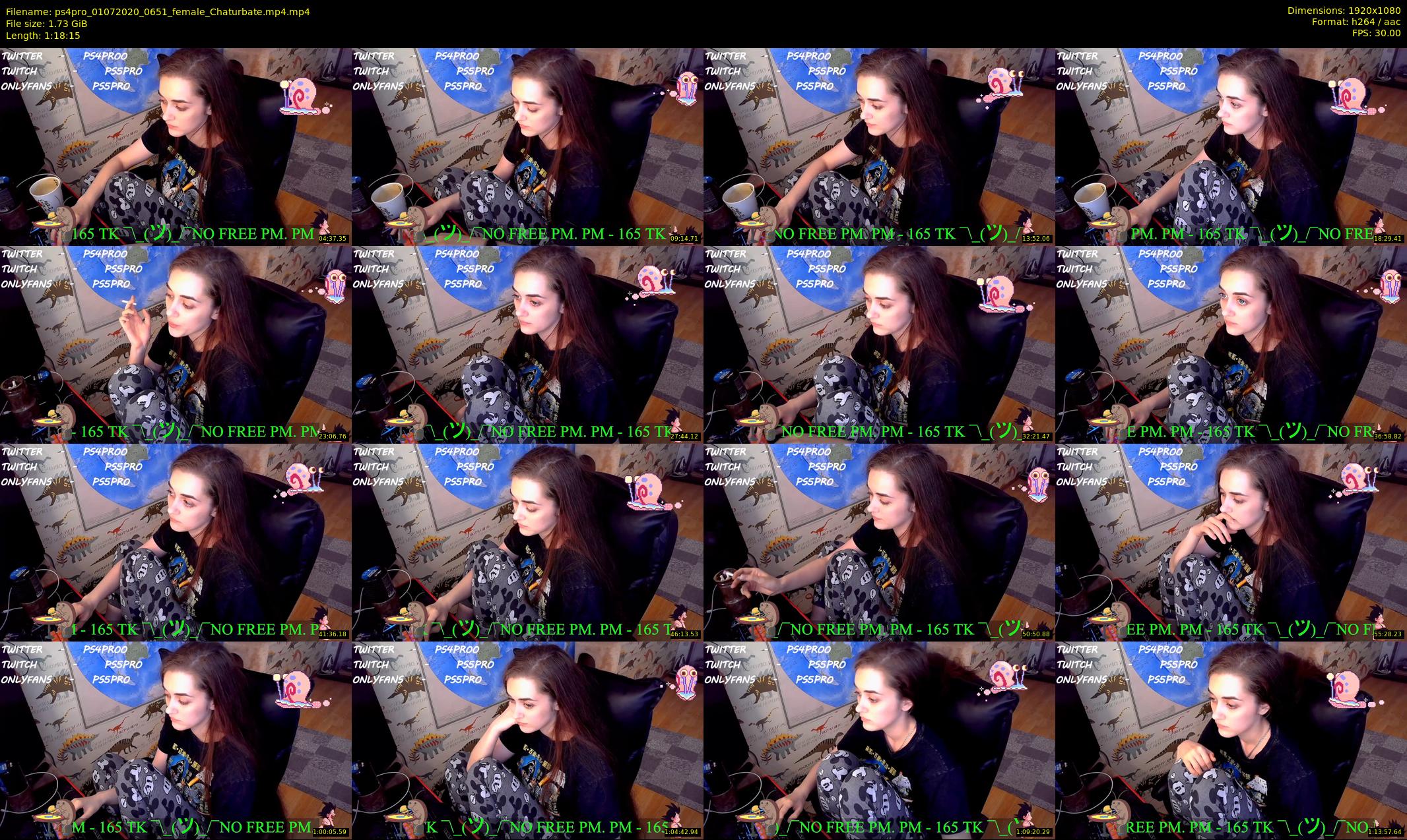 ps4pro — 79 minute Chaturbate female cam show recording, 1080p, Jul 1, 2020
