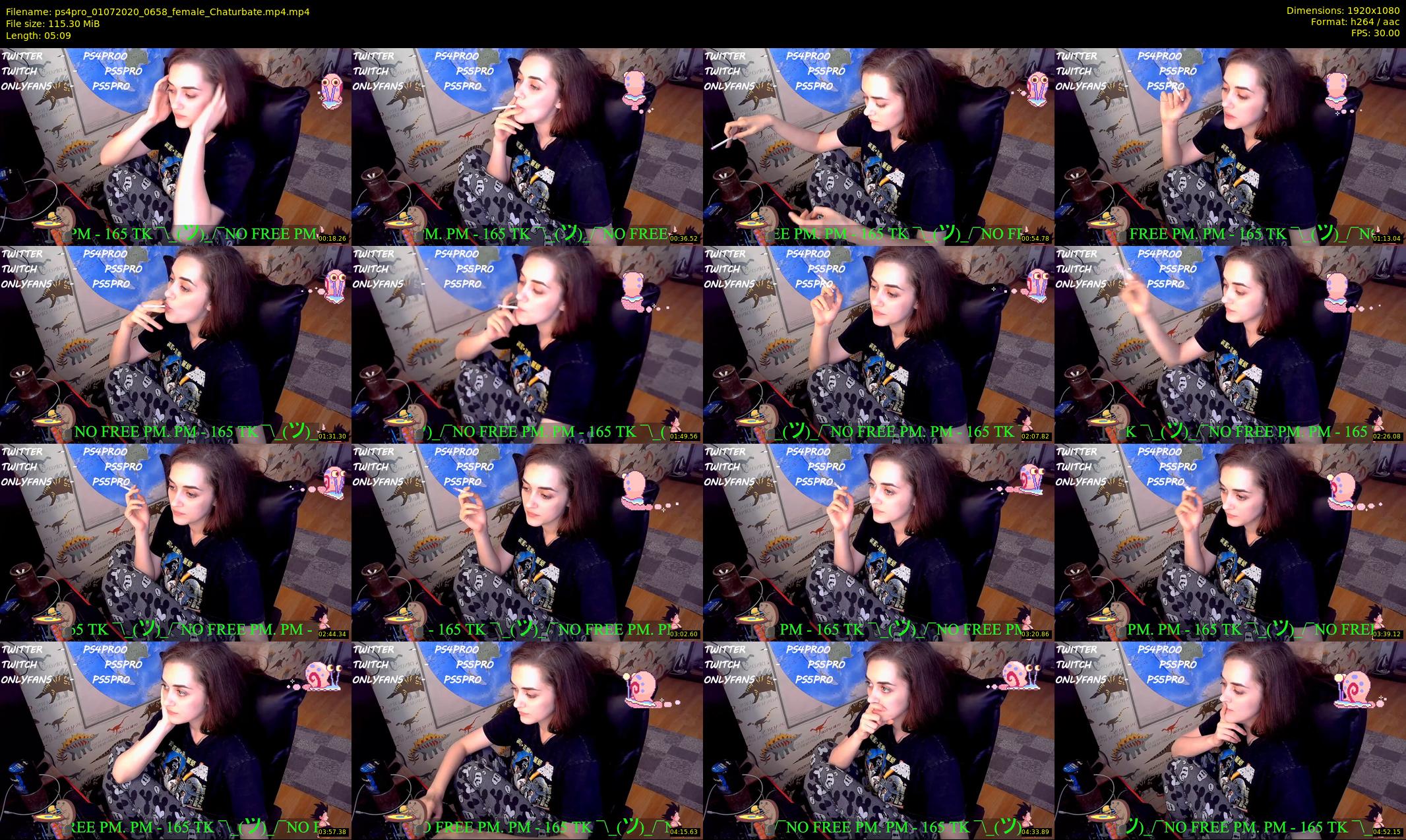 ps4pro — 6 minute Chaturbate female cam show recording, 1080p, Jul 1, 2020