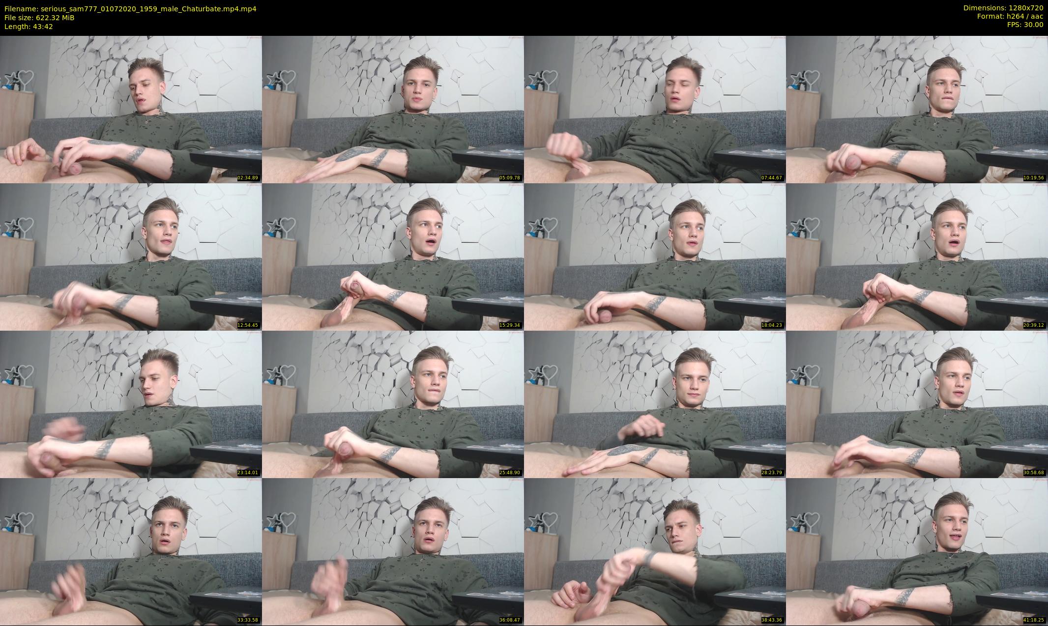 serious_sam777 — 44 minute Chaturbate male cam show recording, 720p, Jul 1, 2020