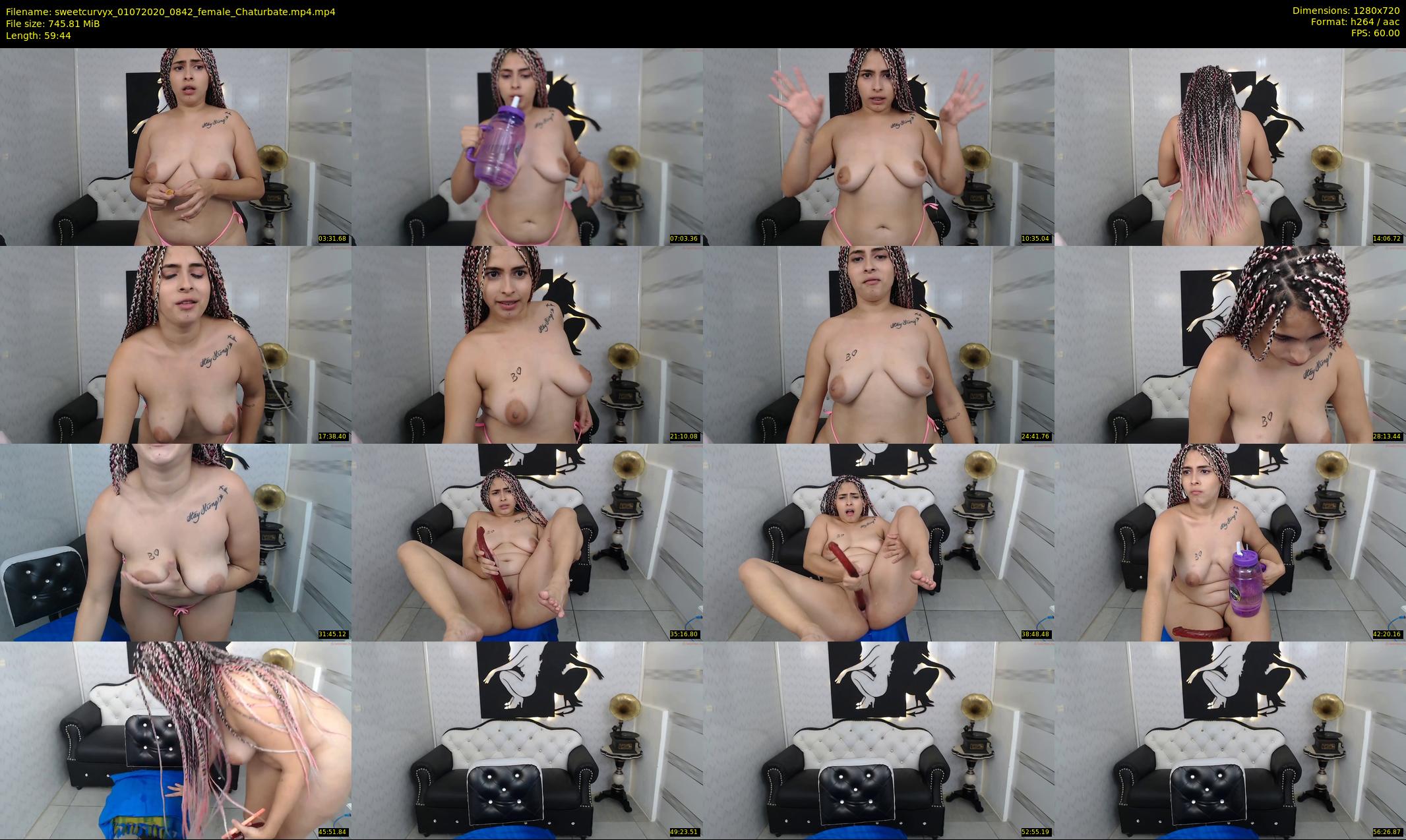 sweetcurvyx — 60 minute Chaturbate couple cam show recording, 720p, Jul 1, 2020