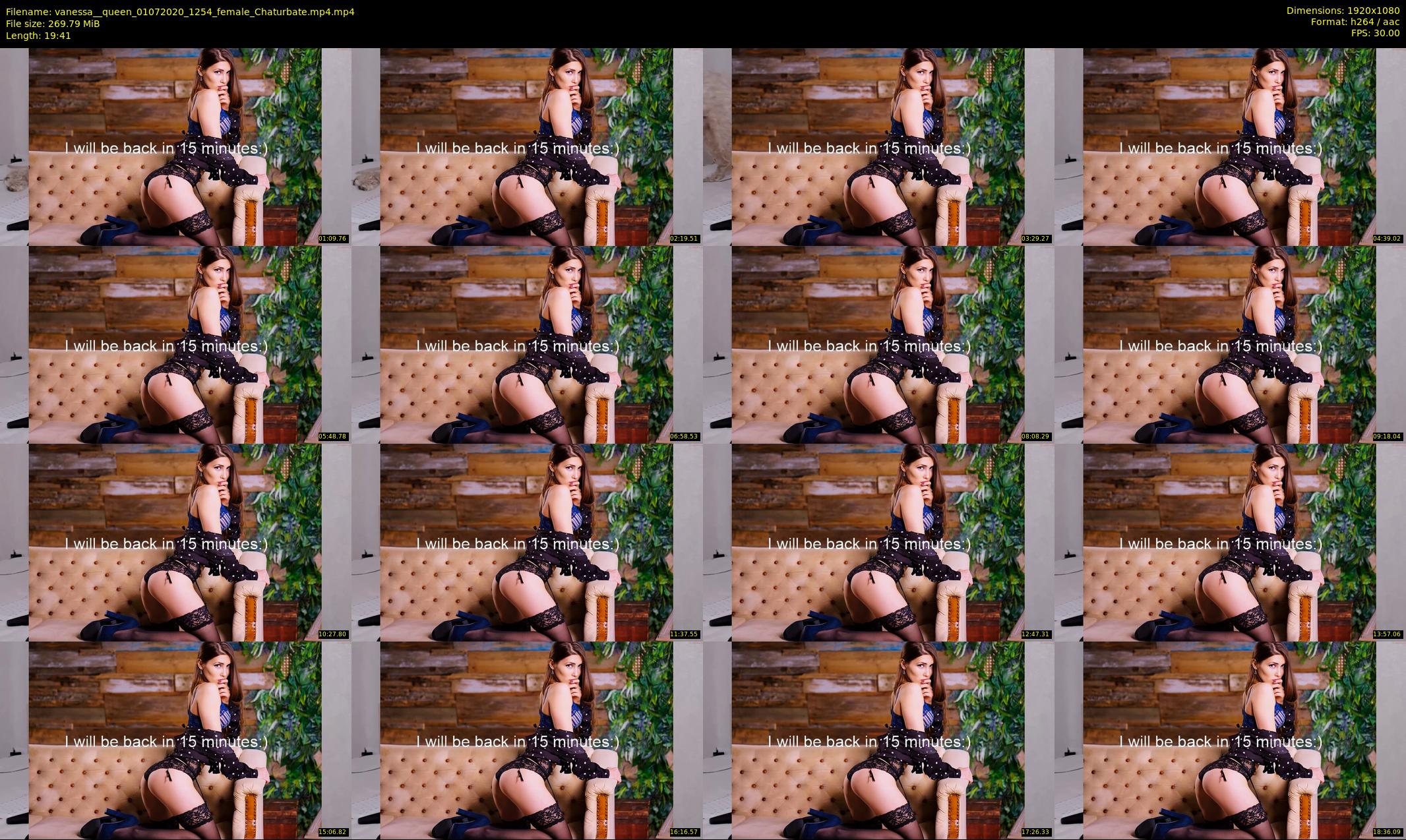 vanessa__queen — 20 minute Chaturbate female cam show recording, 1080p, Jul 1, 2020