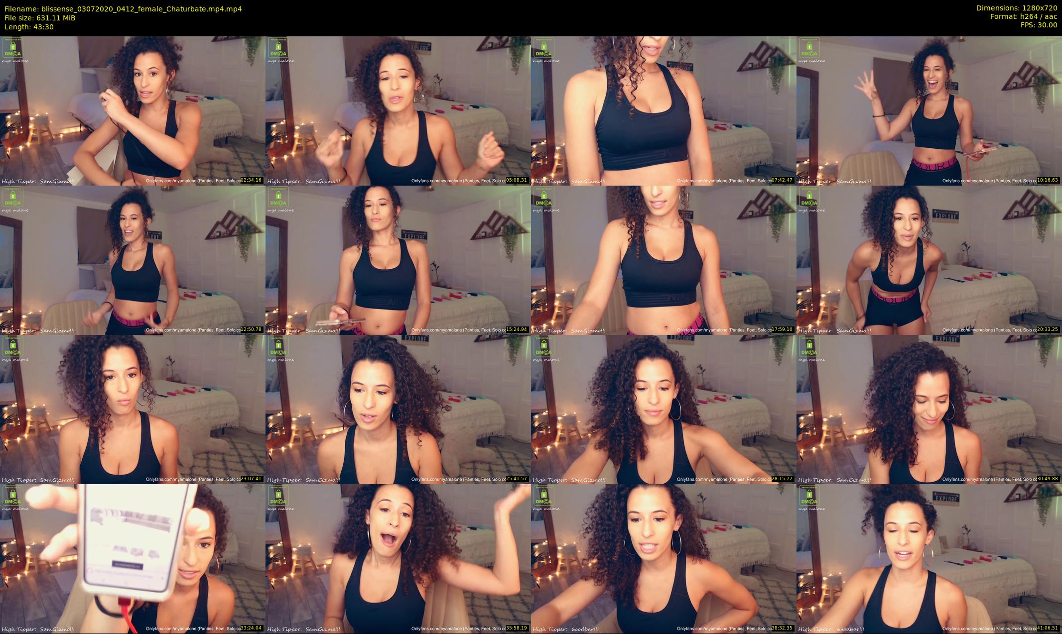 blissense — 44 minute Chaturbate female cam show recording, 720p, Jul 3, 2020