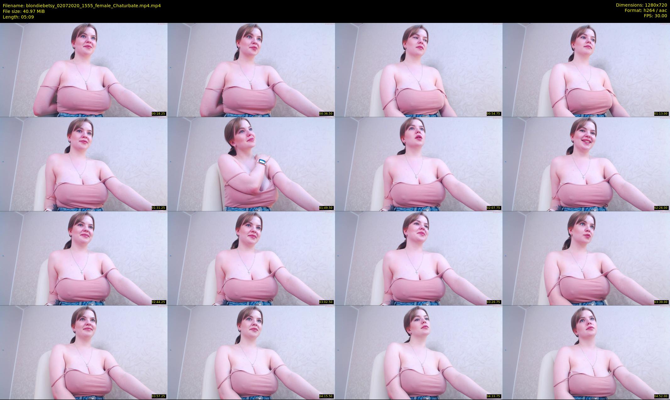blondiebetsy — 6 minute Chaturbate female cam show recording, 720p, Jul 2, 2020