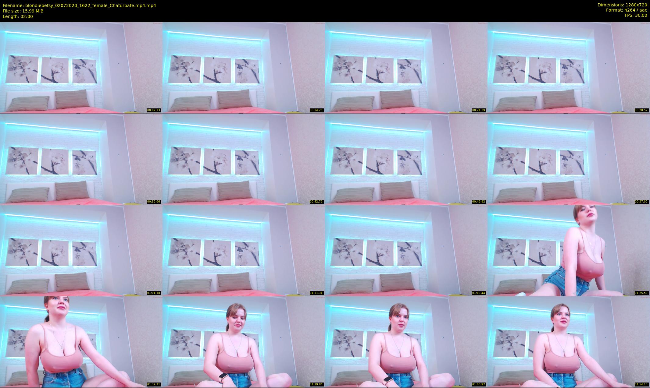 blondiebetsy — 2 minute Chaturbate female cam show recording, 720p, Jul 2, 2020