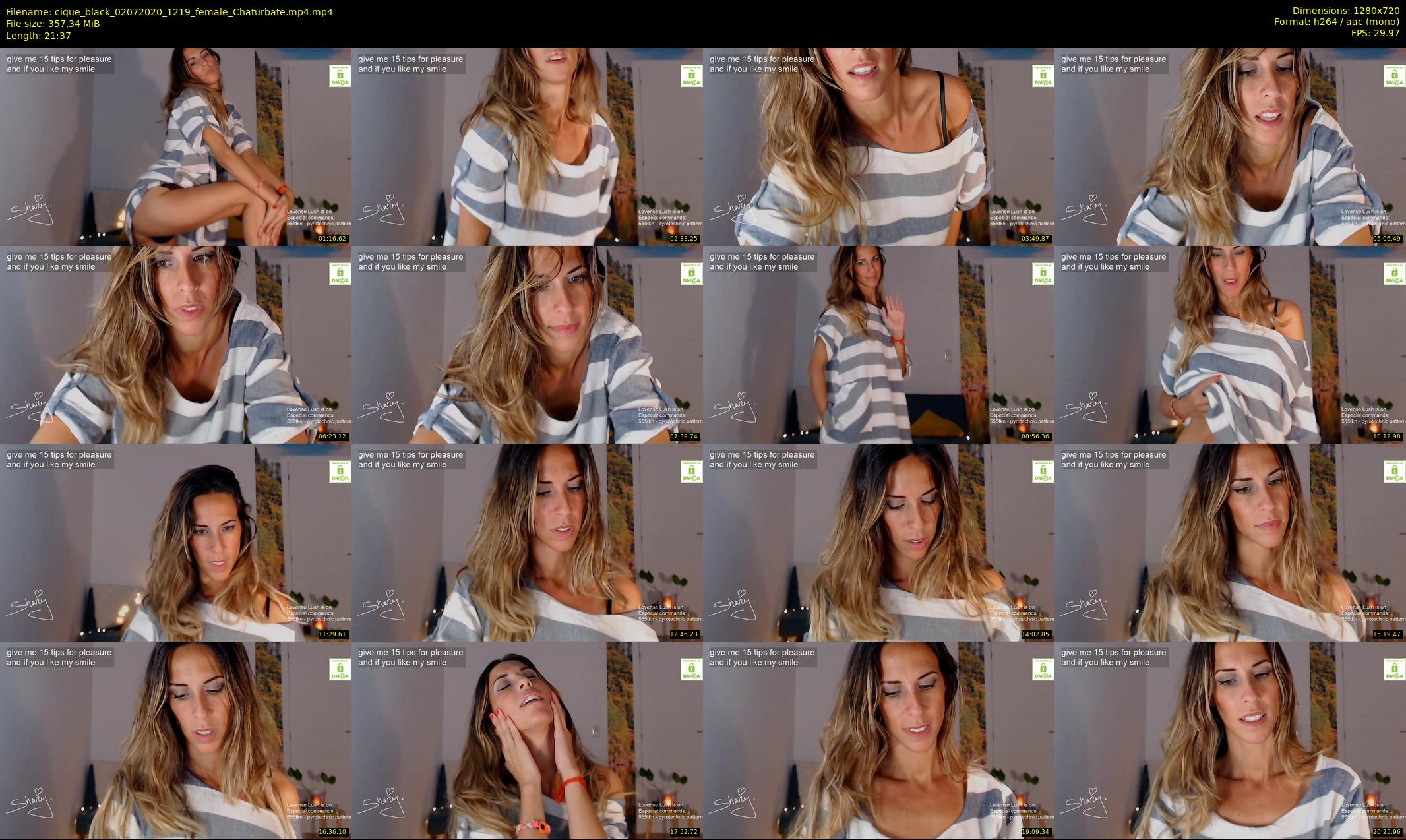 cique_black — 22 minute Chaturbate female cam show recording, 720p, Jul 2, 2020