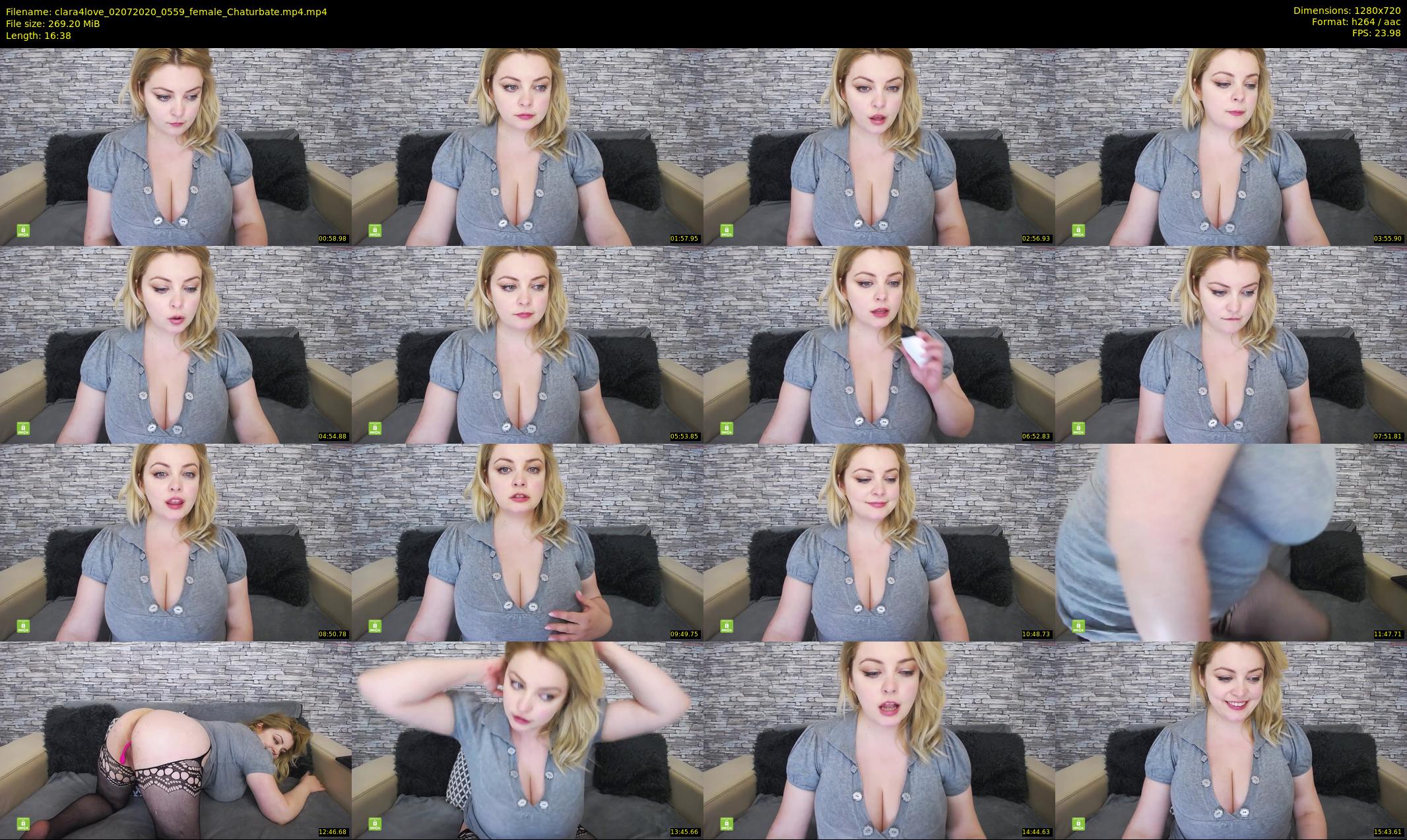 clara4love — 17 minute Chaturbate female cam show recording, 720p, Jul 2, 2020