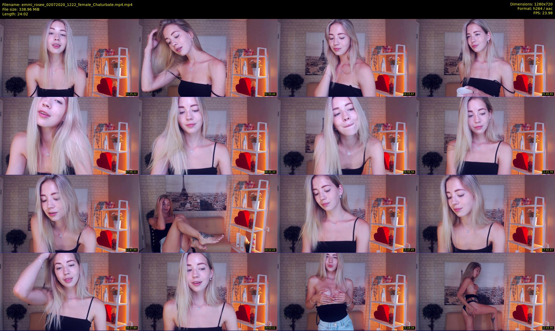 emmi_rosee — 25 minute Chaturbate female cam show recording, 720p, Jul 2, 2020