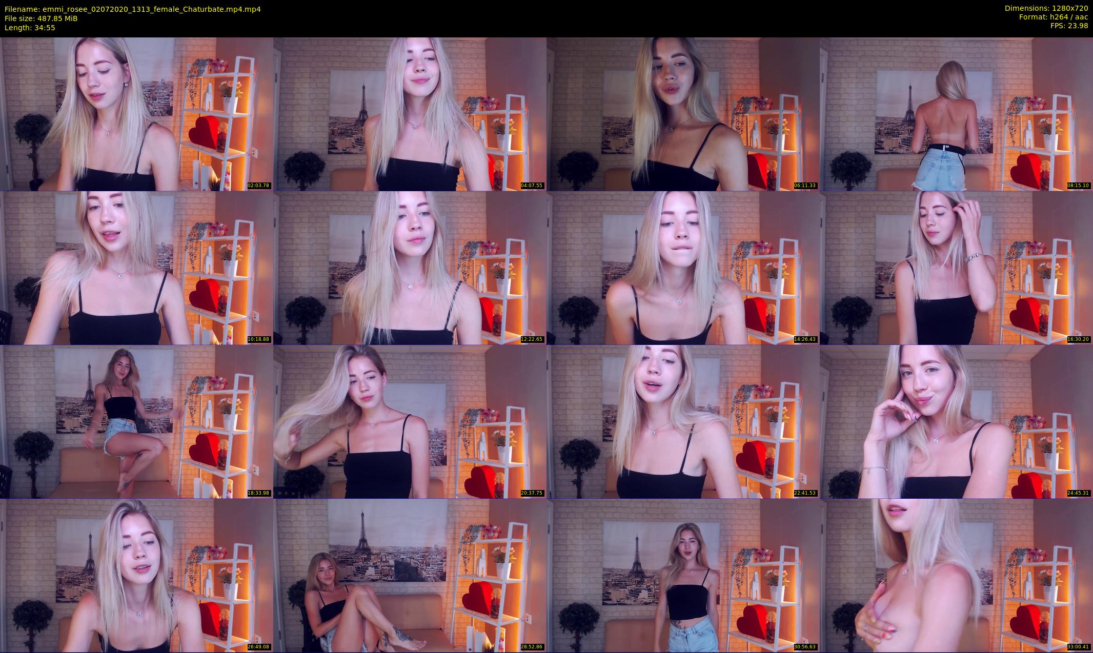 emmi_rosee — 35 minute Chaturbate female cam show recording, 720p, Jul 2, 2020