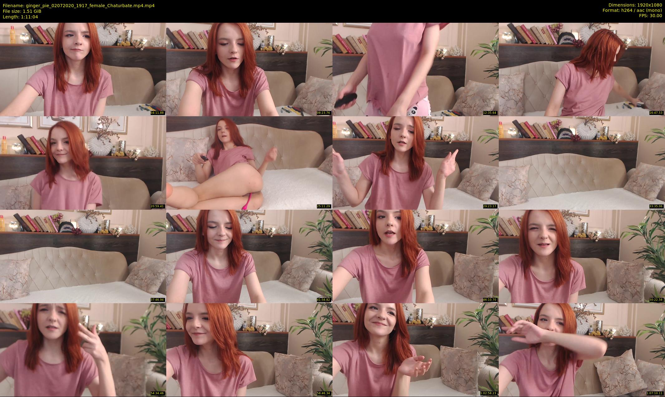 ginger_pie — 72 minute Chaturbate female cam show recording, 1080p, Jul 2, 2020