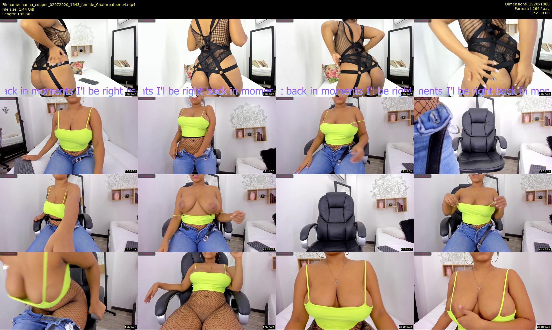 hanna_cupper — 70 minute Chaturbate female cam show recording, 1080p, Jul 2, 2020