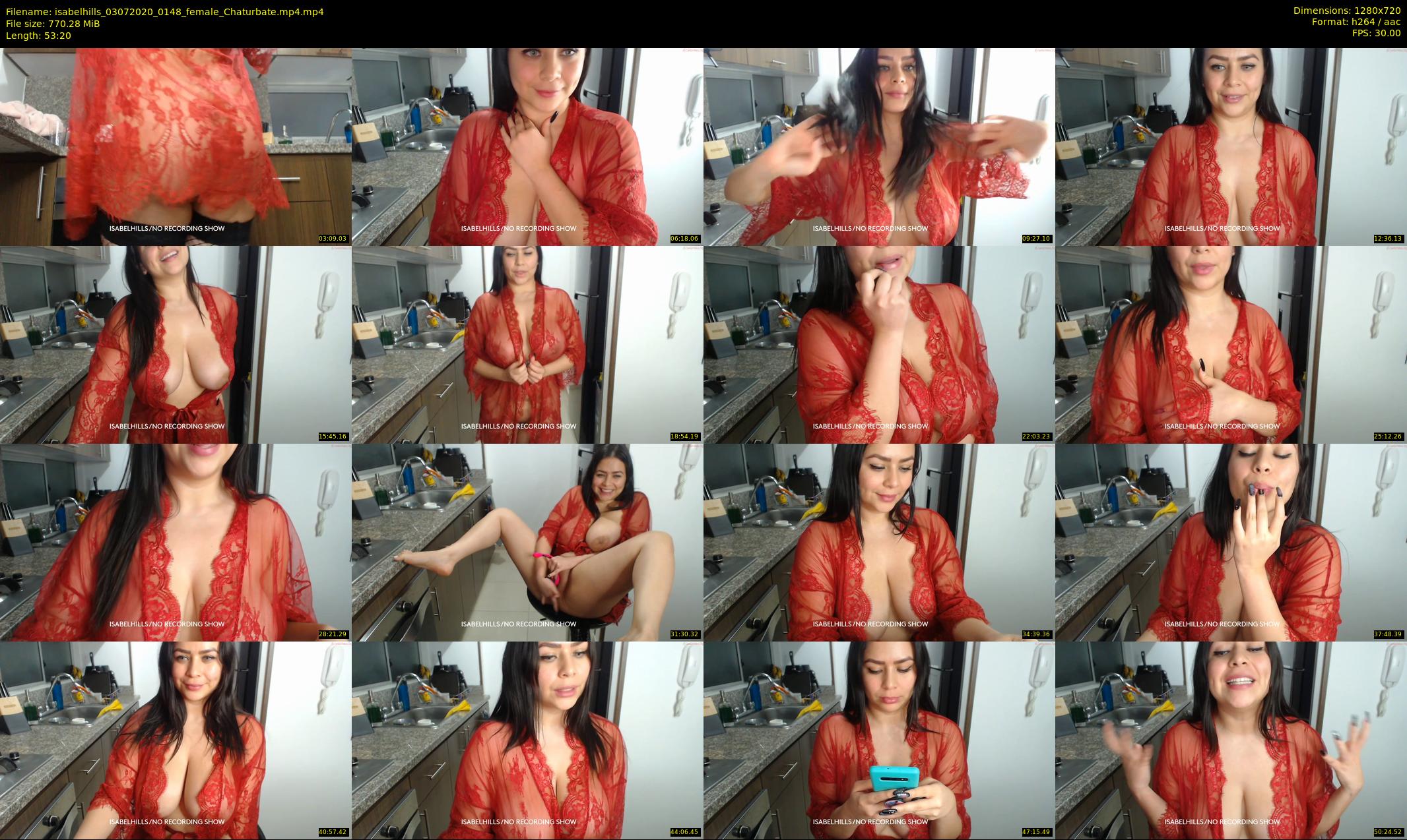 isabelhills — 54 minute Chaturbate female cam show recording, 720p, Jul 3, 2020
