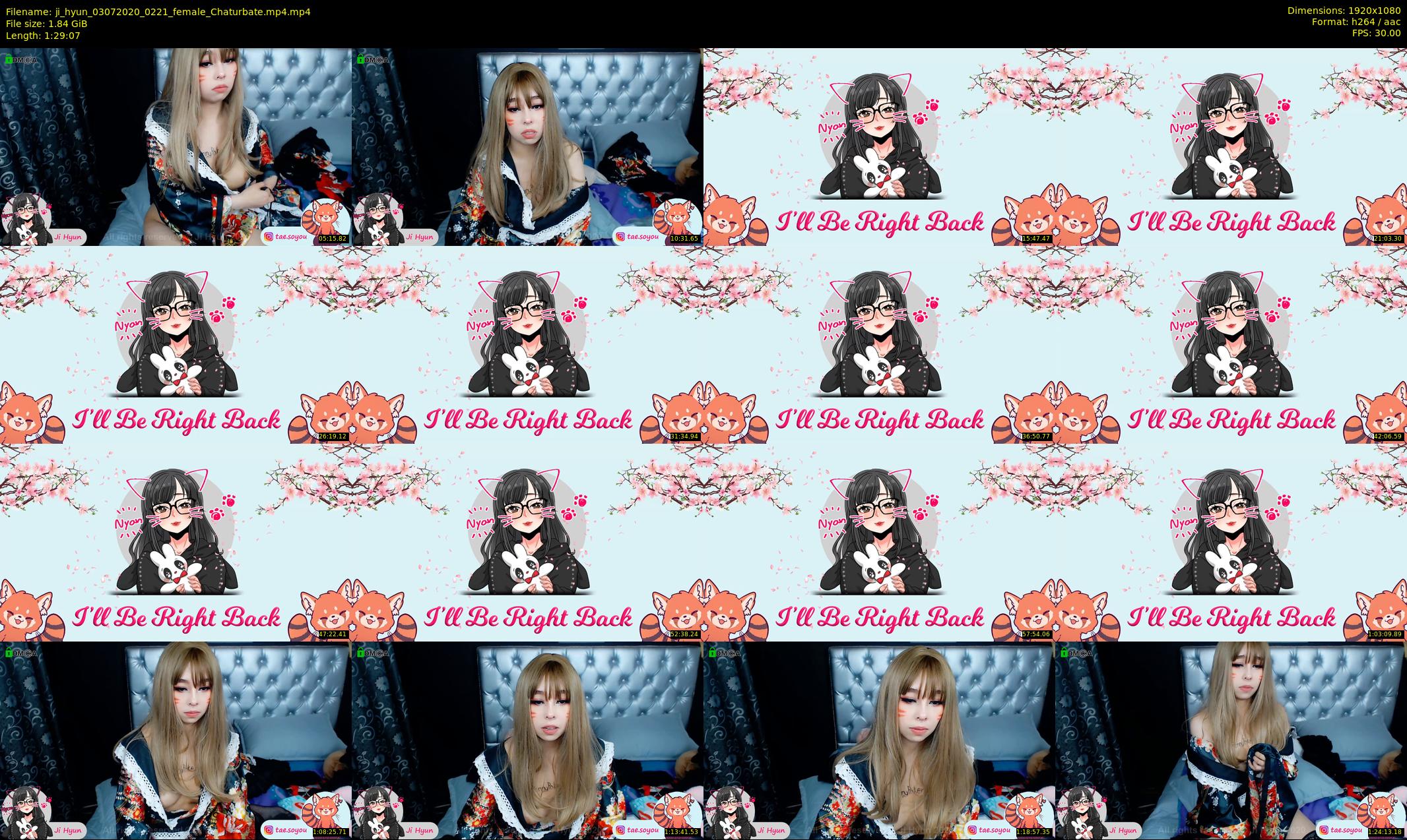 ji_hyun — 90 minute Chaturbate female cam show recording, 1080p, Jul 3, 2020