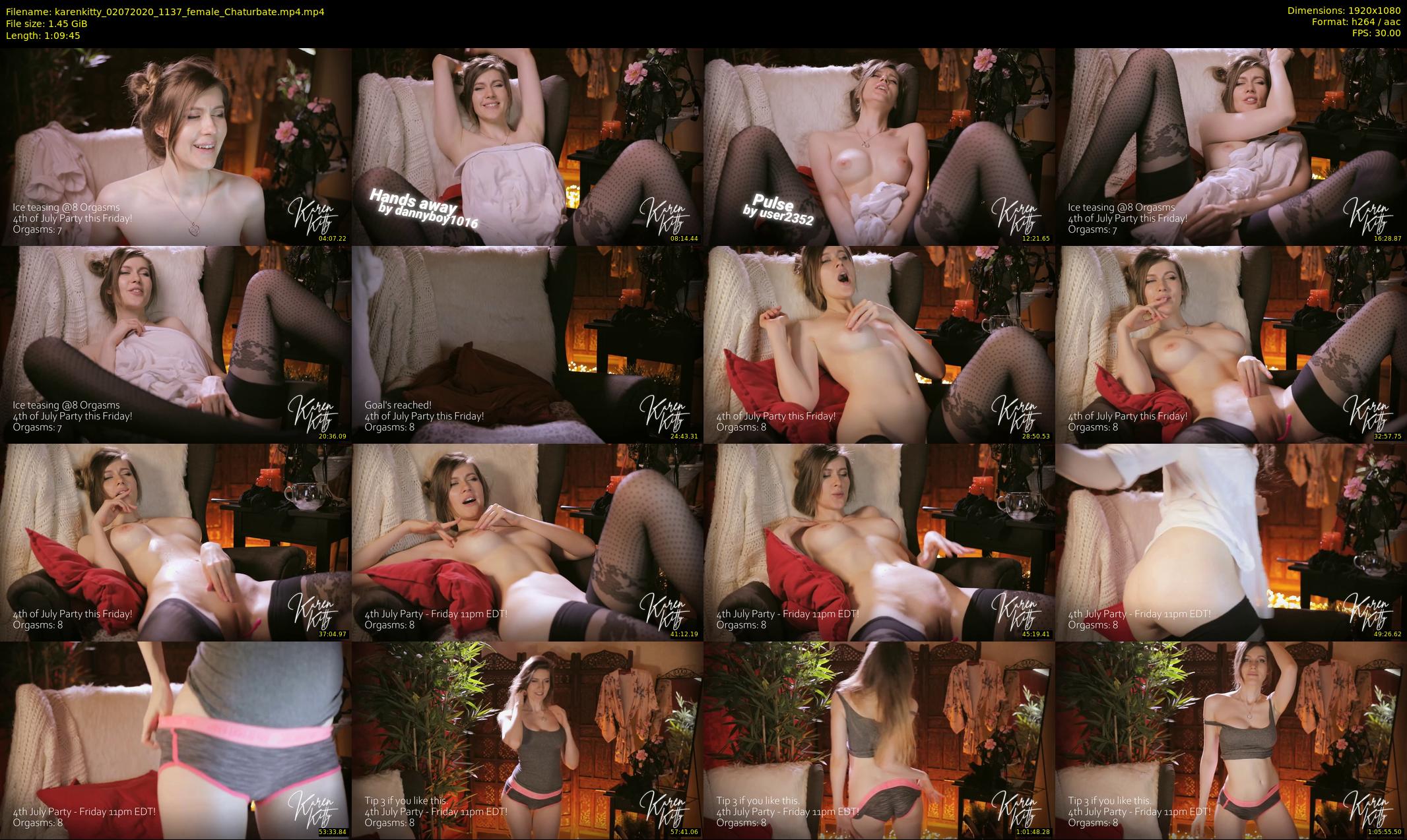 karenkitty — 70 minute Chaturbate female cam show recording, 1080p, Jul 2, 2020