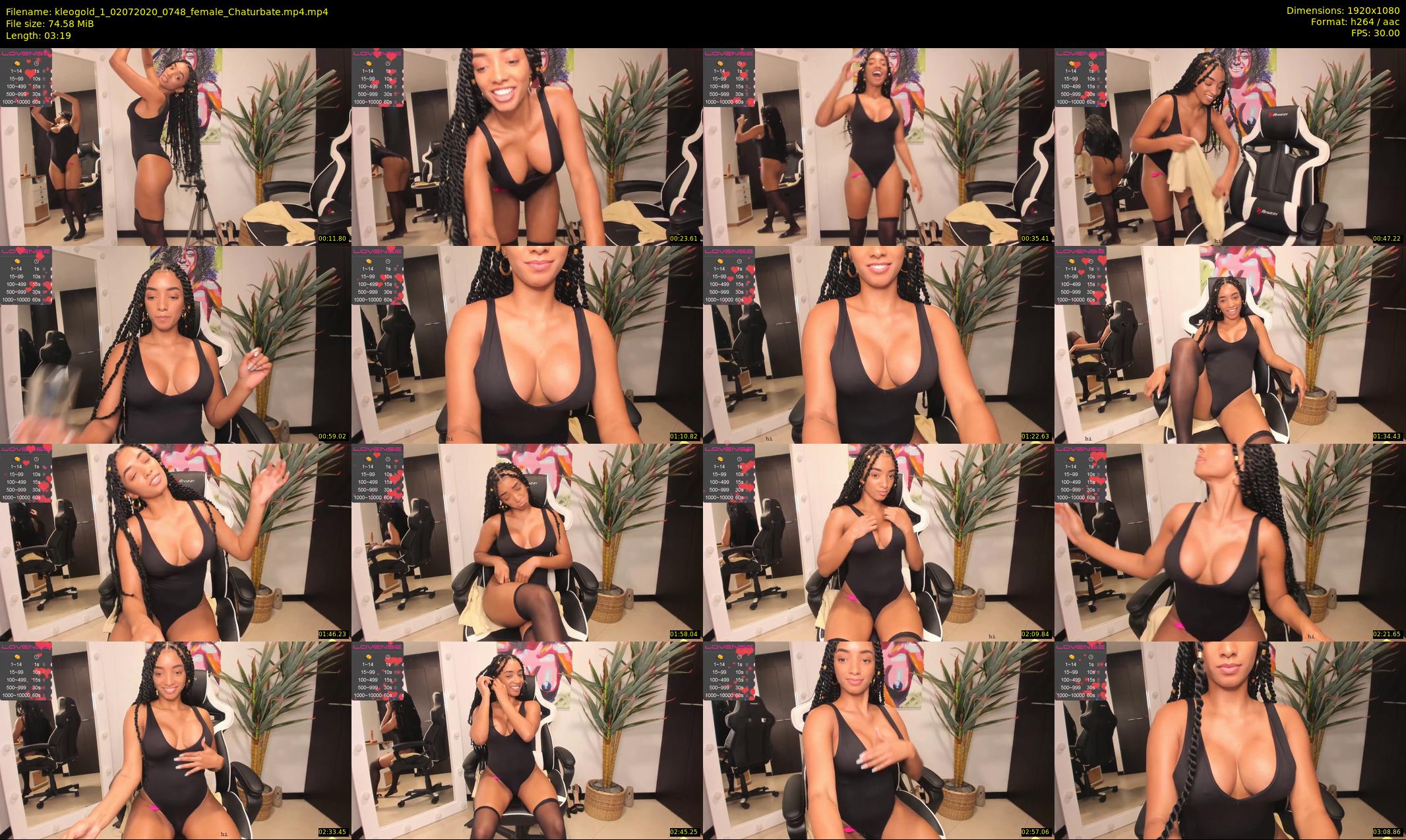 kleogold_1 — 4 minute Chaturbate female cam show recording, 1080p, Jul 2, 2020