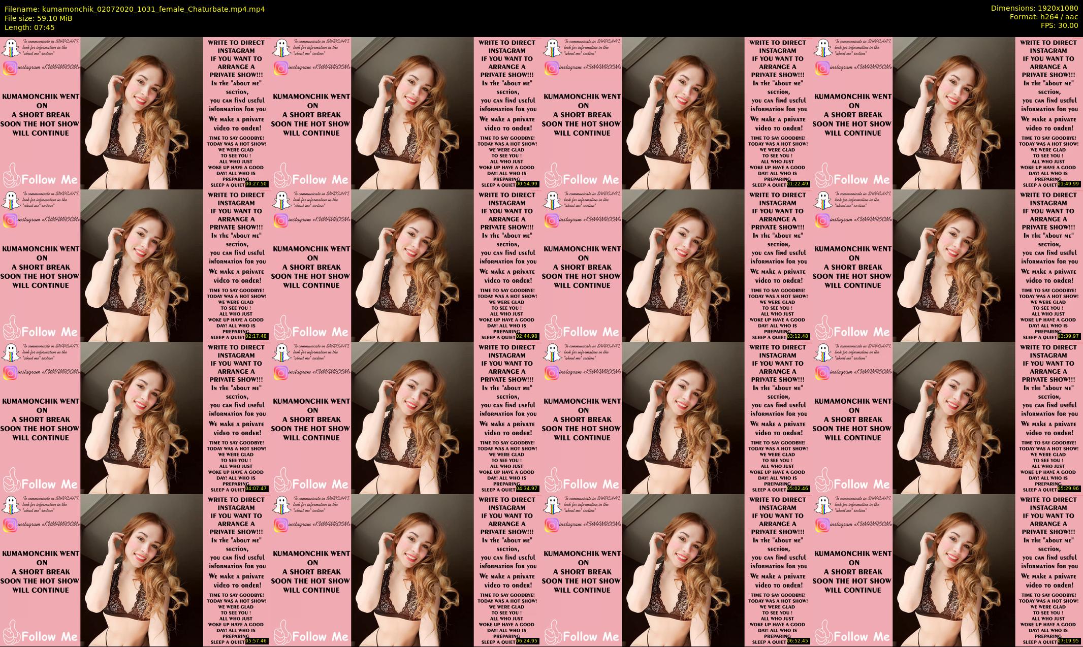 kumamonchik — 8 minute Chaturbate couple cam show recording, 1080p, Jul 2, 2020