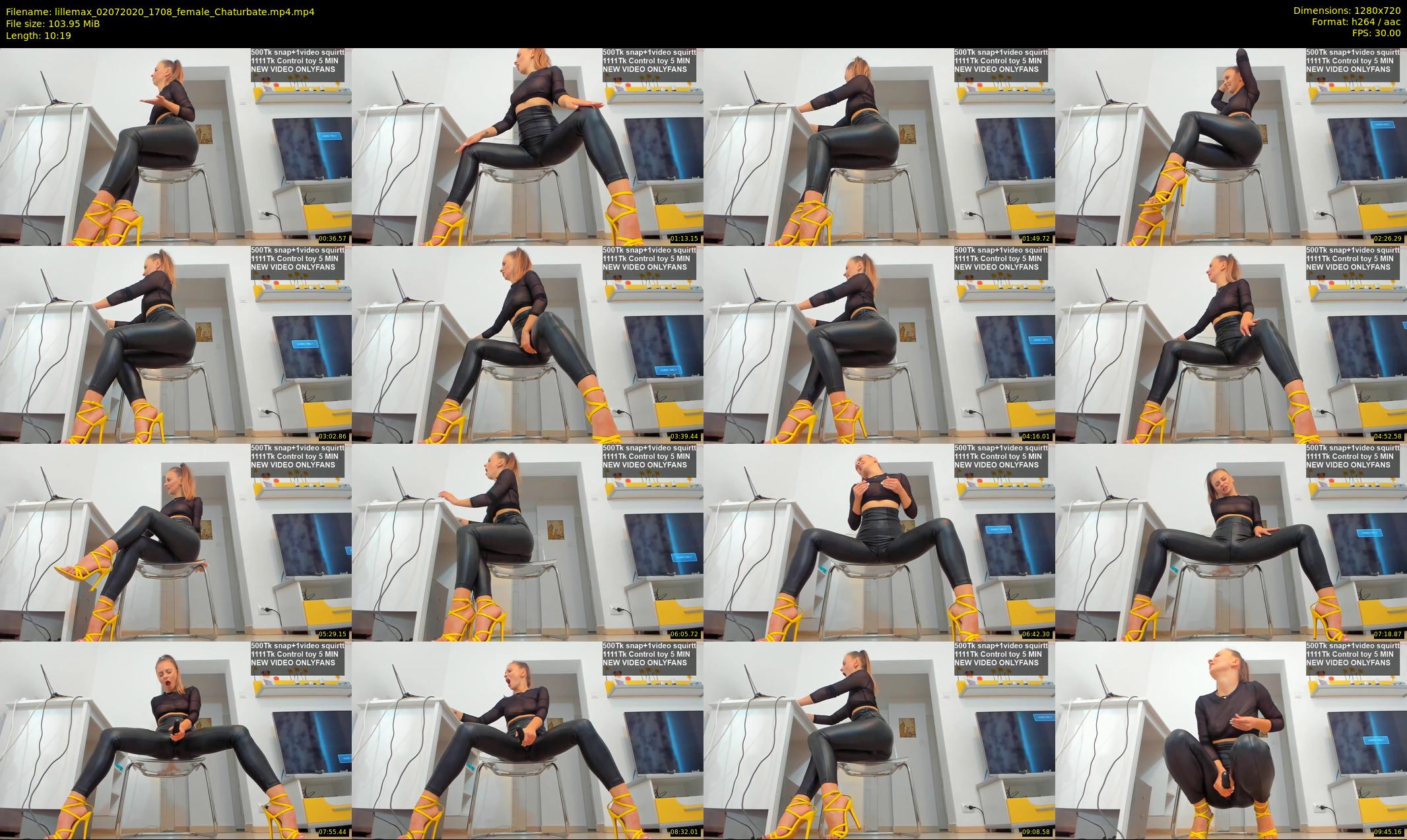 lillemax — 11 minute Chaturbate female cam show recording, 720p, Jul 2, 2020