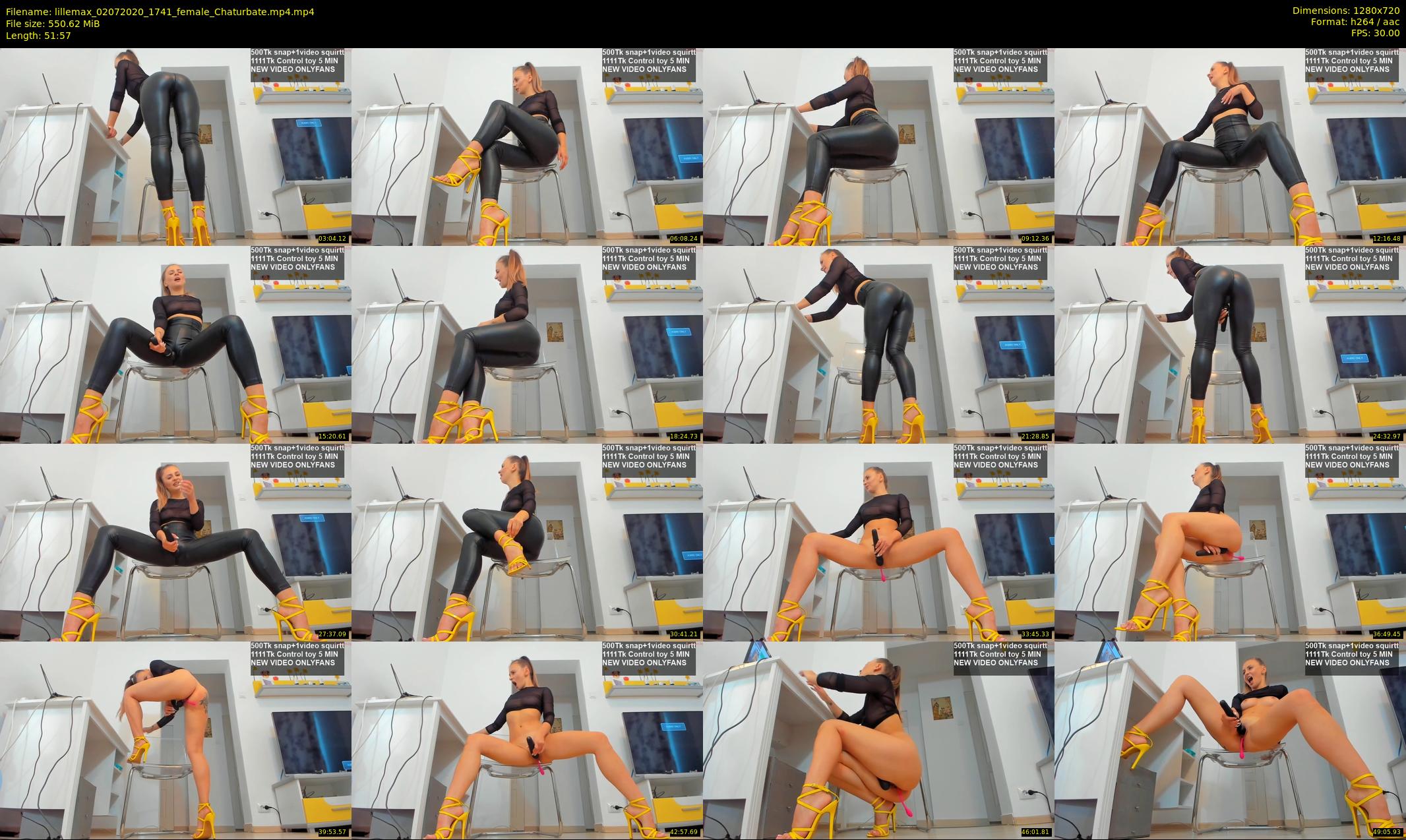 lillemax — 52 minute Chaturbate female cam show recording, 720p, Jul 2, 2020