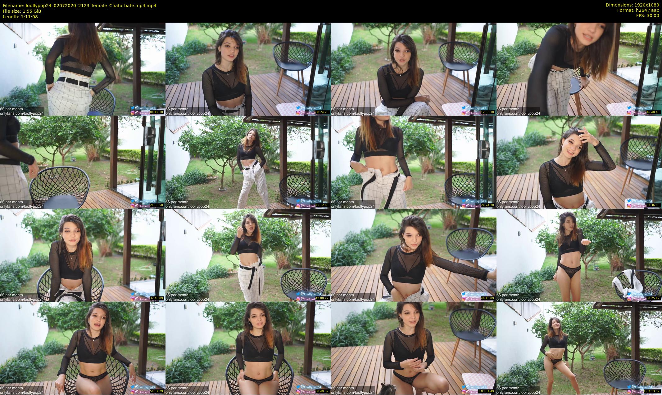 loollypop24 — 72 minute Chaturbate female cam show recording, 1080p, Jul 2, 2020
