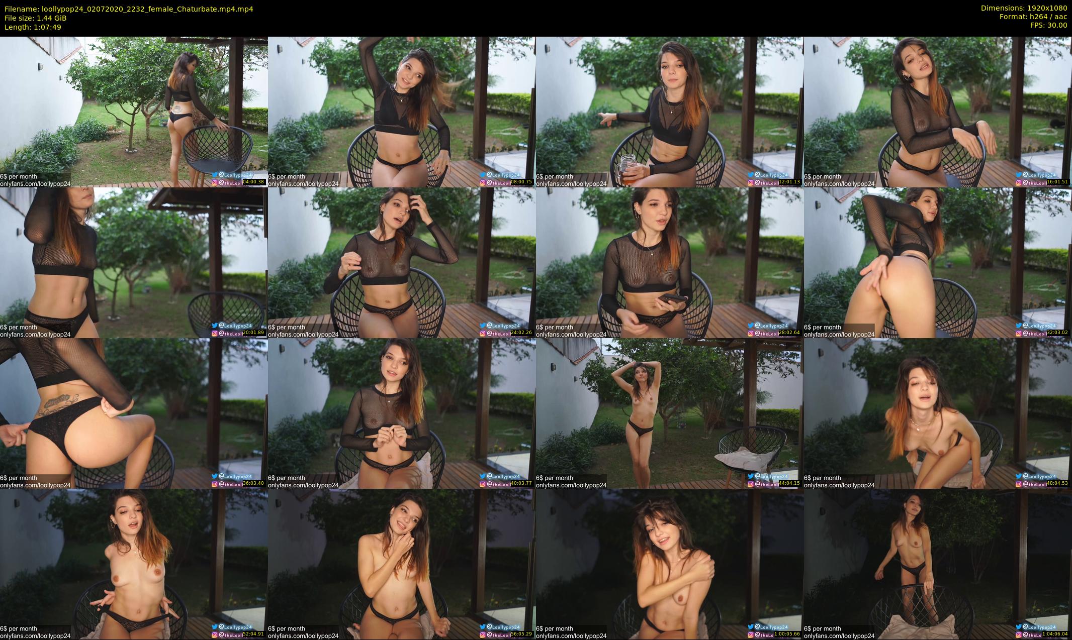 loollypop24 — 68 minute Chaturbate female cam show recording, 1080p, Jul 2, 2020