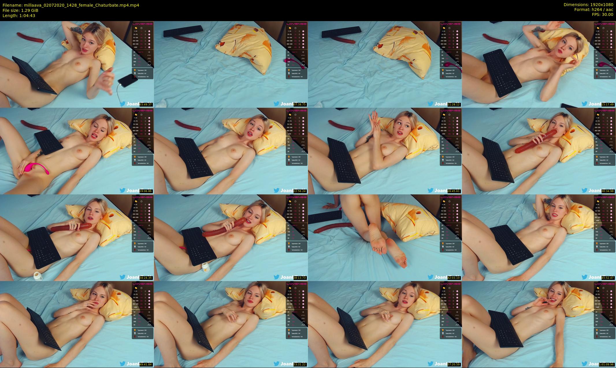 millaava — 65 minute Chaturbate female cam show recording, 1080p, Jul 2, 2020