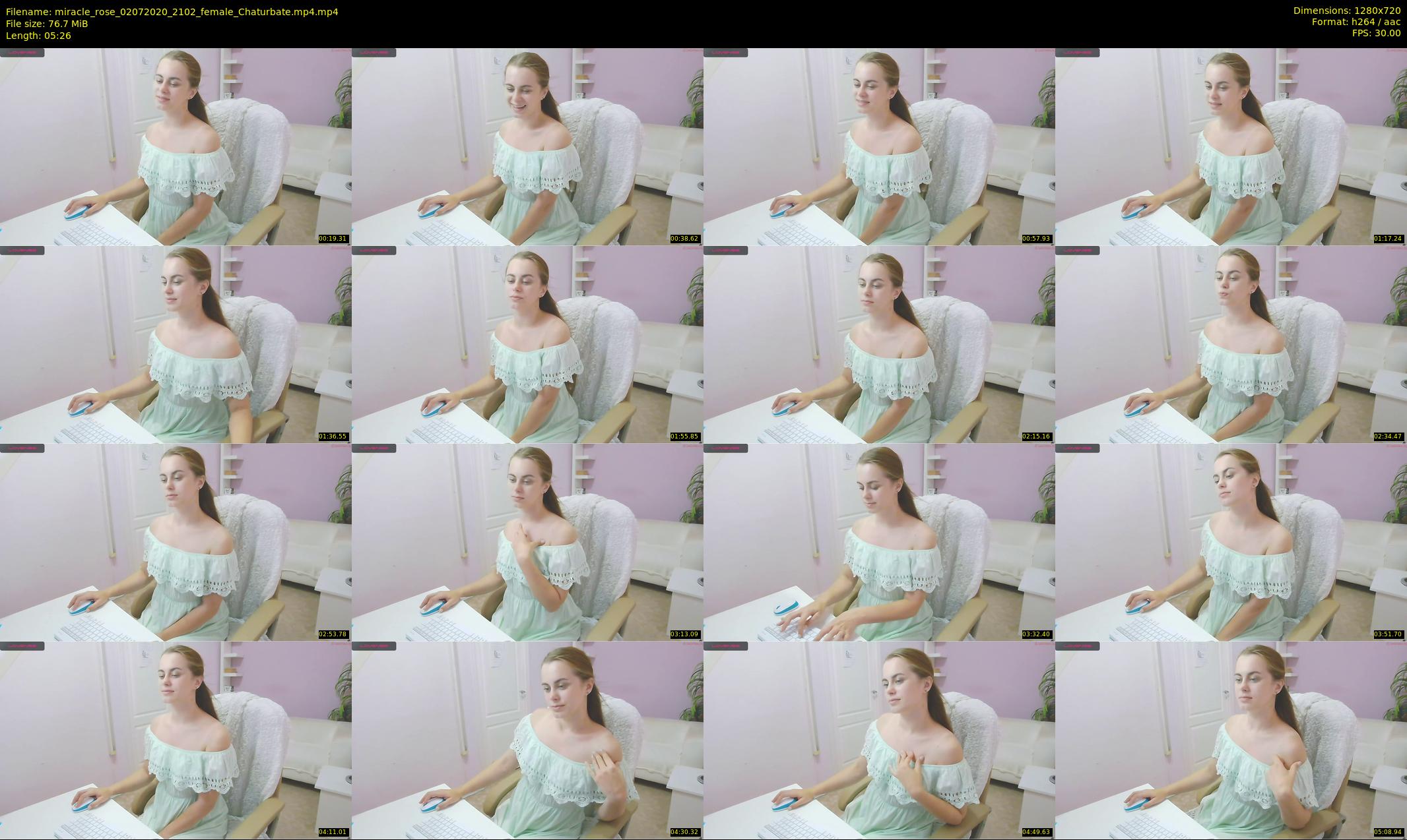 miracle_rose — 6 minute Chaturbate female cam show recording, 720p, Jul 2, 2020