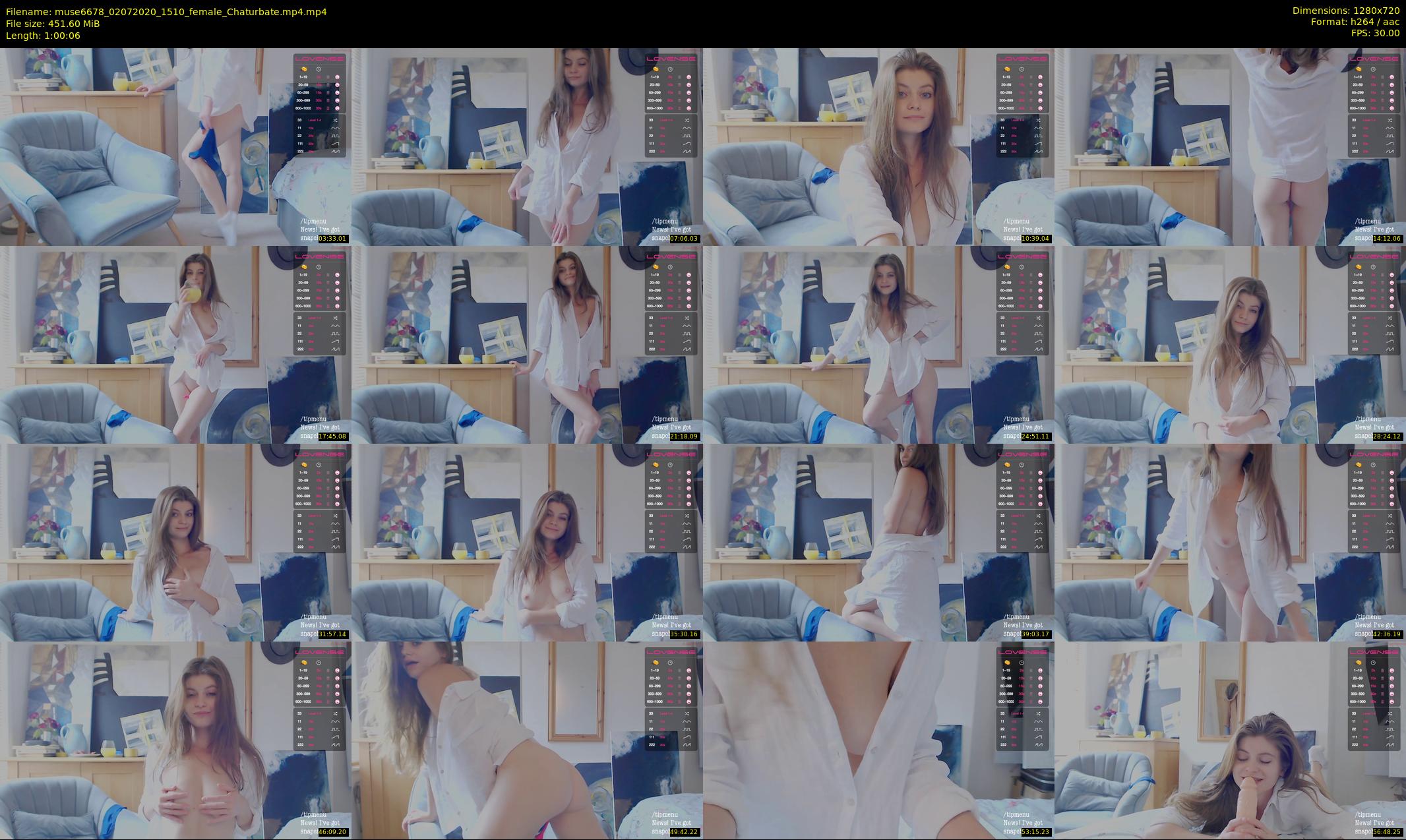 muse6678 — 61 minute Chaturbate female cam show recording, 720p, Jul 2, 2020