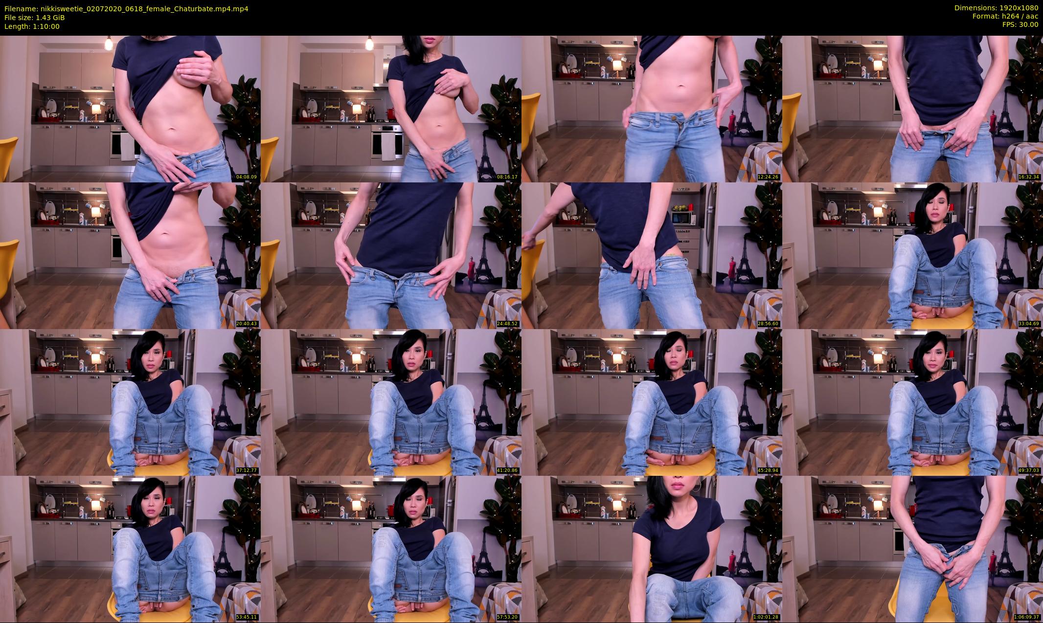 nikkisweetie — 70 minute Chaturbate female cam show recording, 1080p, Jul 2, 2020