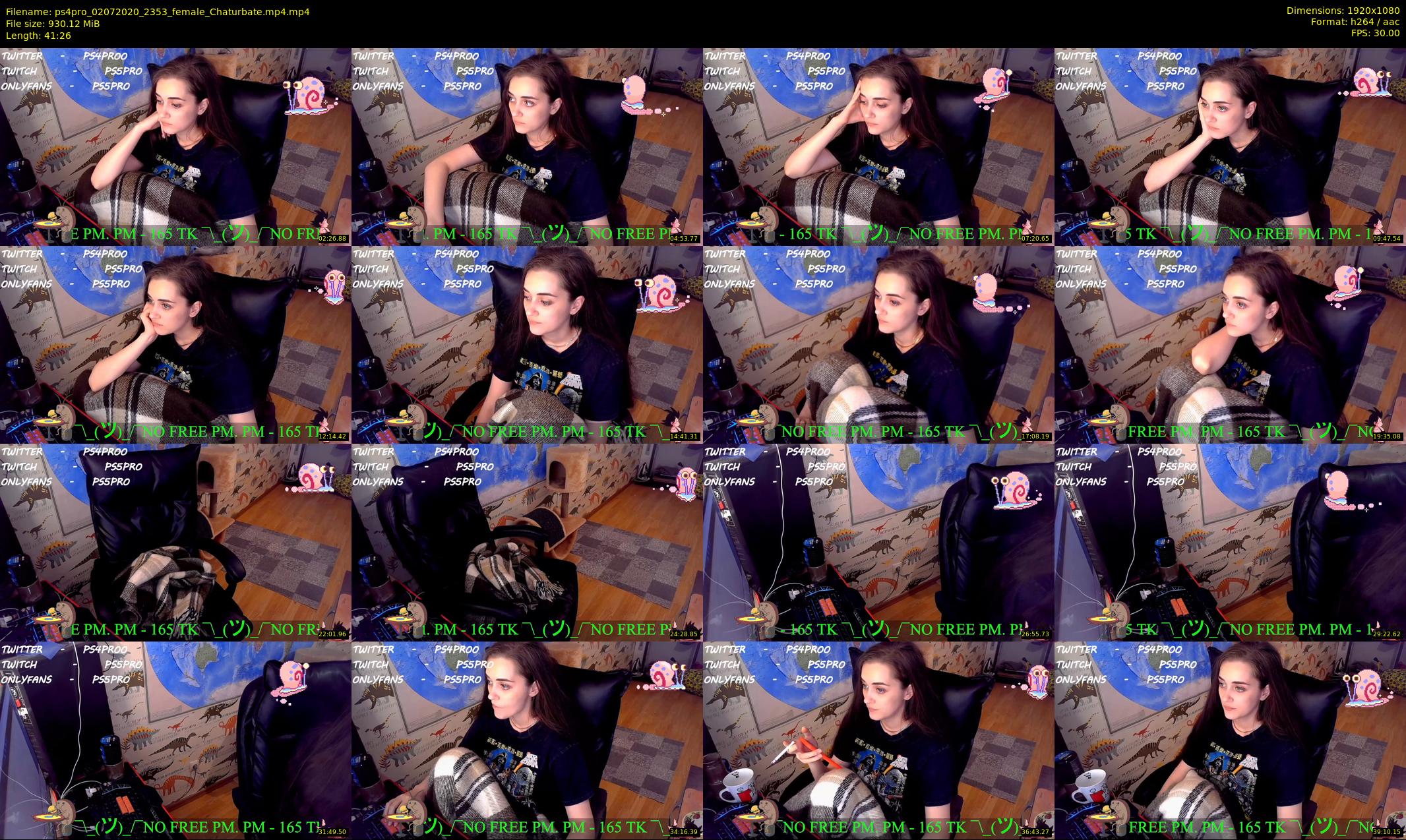 ps4pro — 42 minute Chaturbate female cam show recording, 1080p, Jul 2, 2020