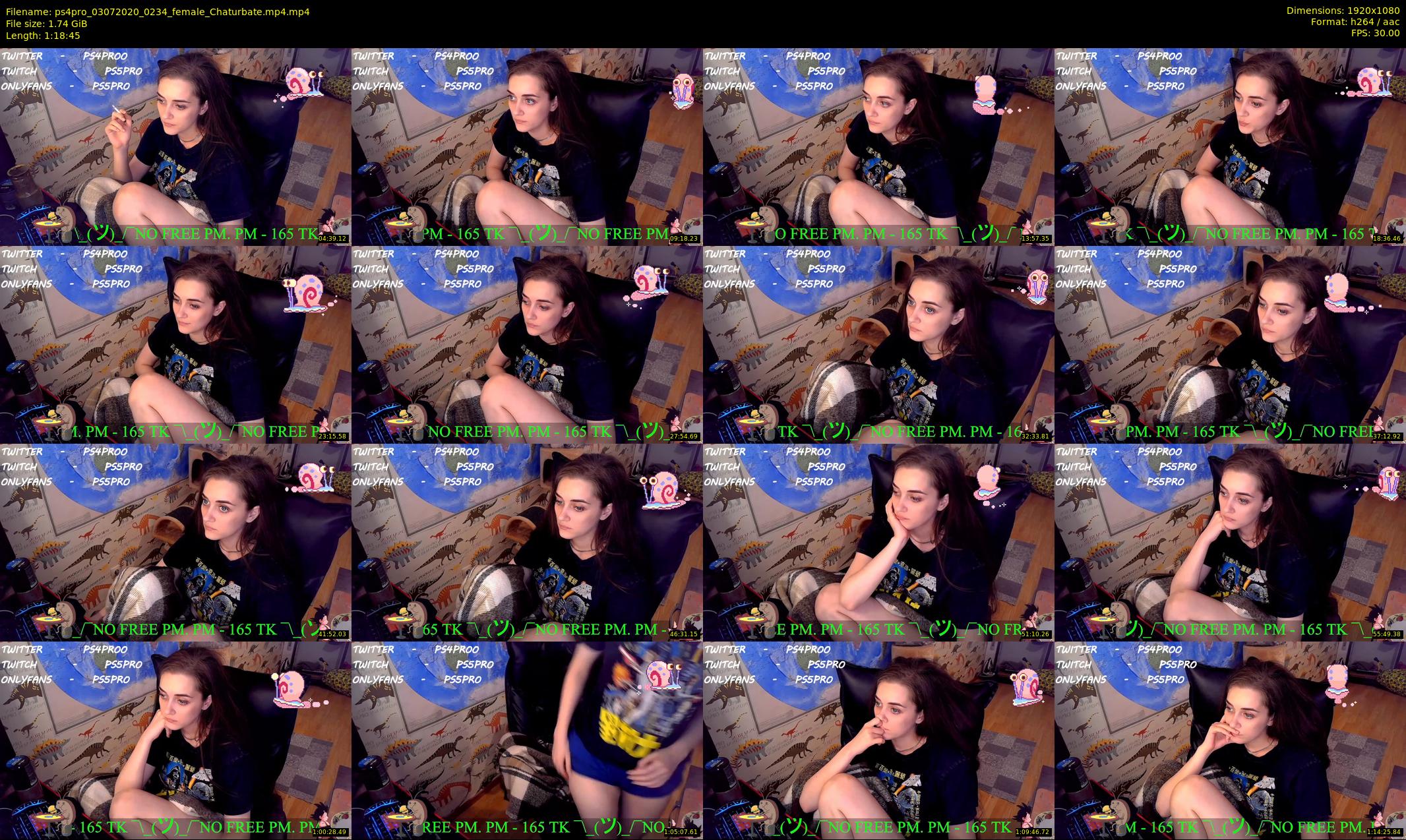 ps4pro — 79 minute Chaturbate female cam show recording, 1080p, Jul 3, 2020