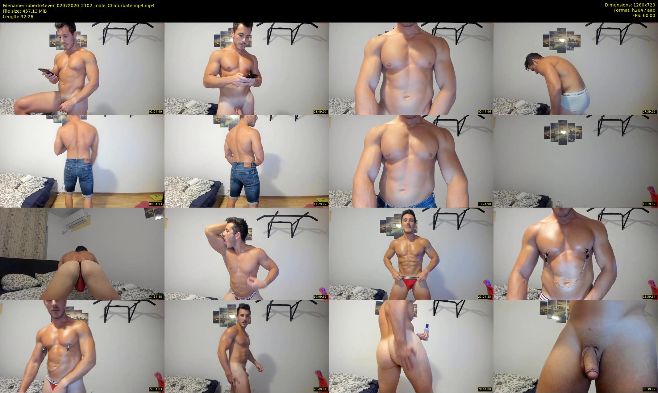 roberto4ever — 33 minute Chaturbate male cam show recording, 720p, Jul 2, 2020