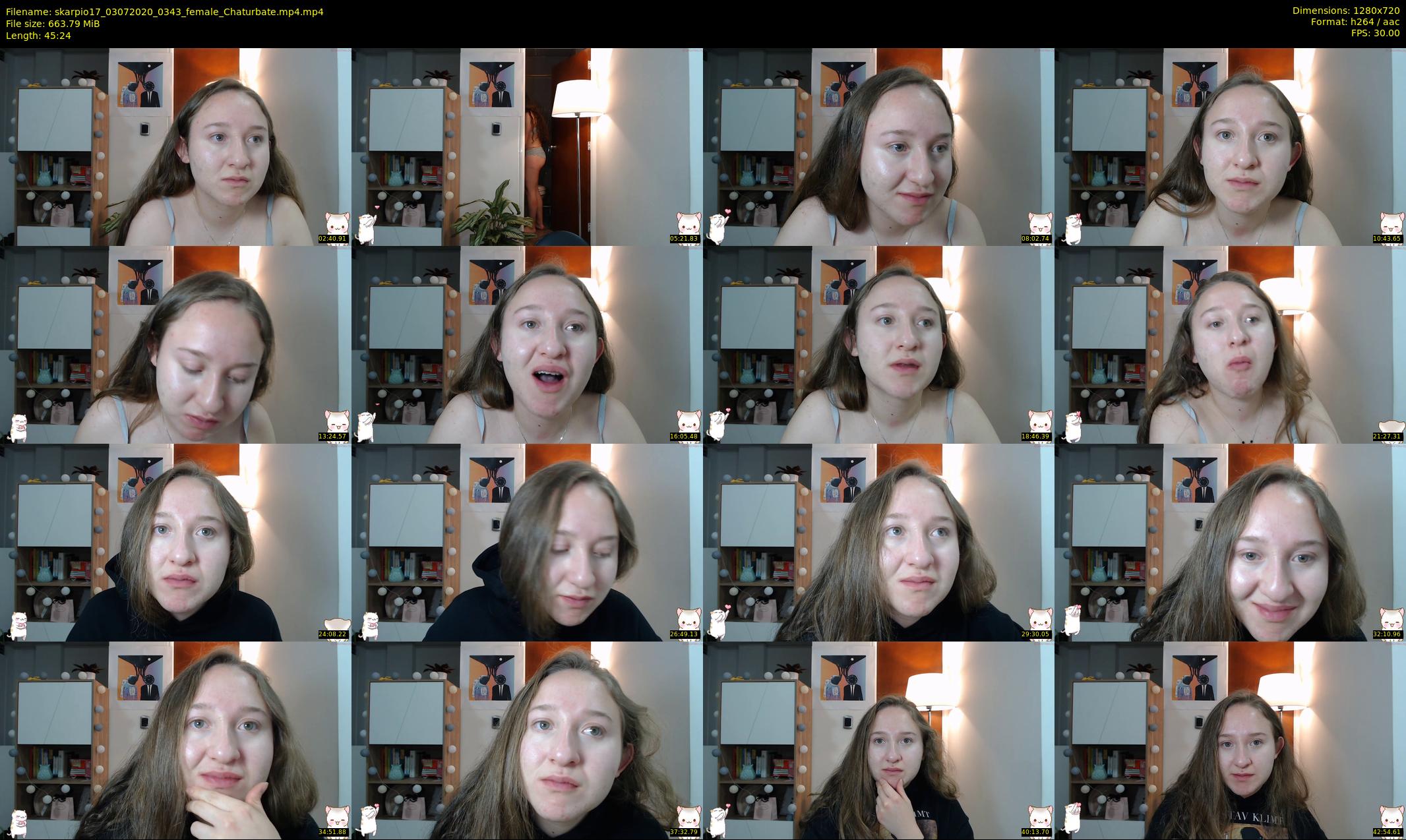 skarpio17 — 46 minute Chaturbate female cam show recording, 720p, Jul 3, 2020