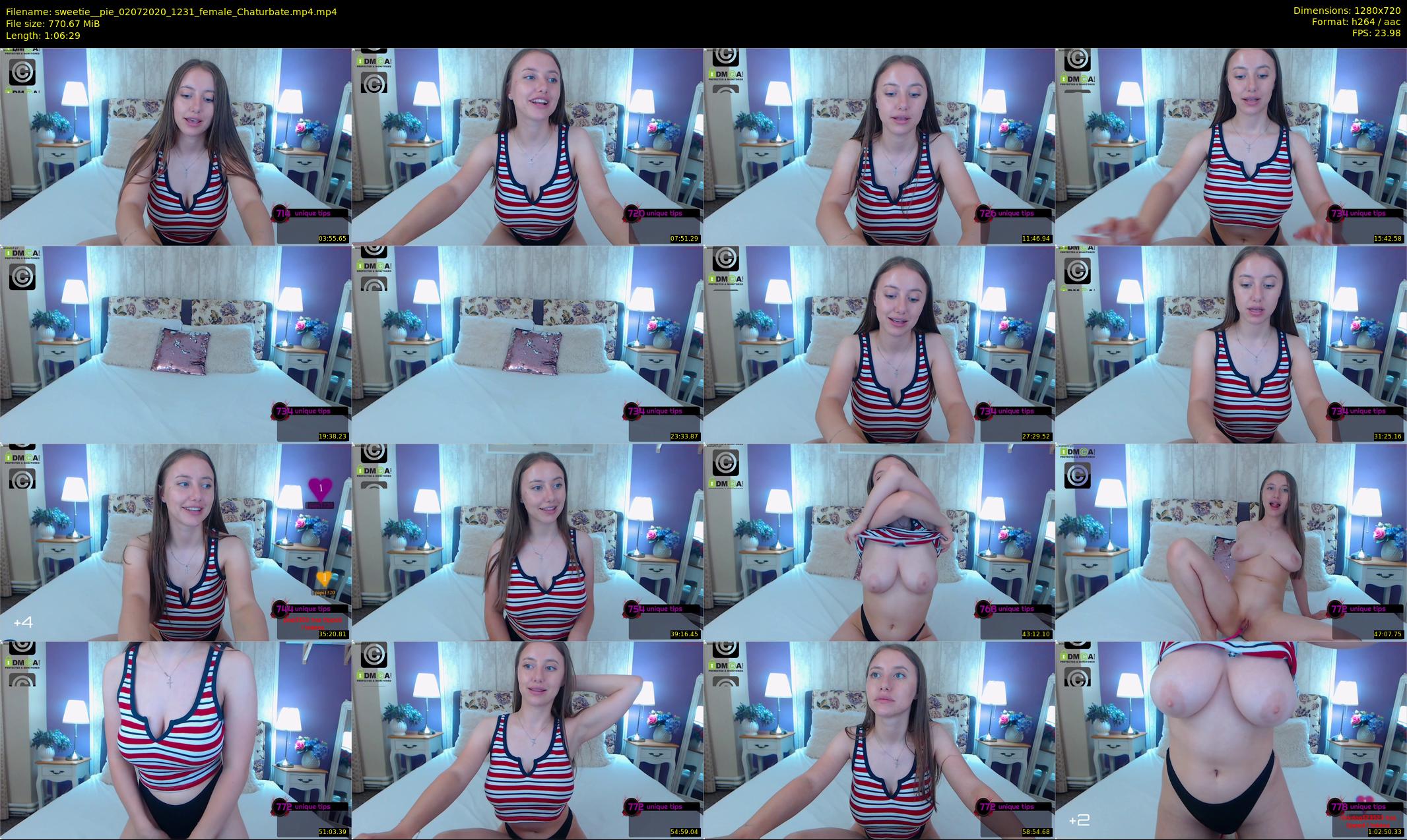 sweetie__pie — 67 minute Chaturbate female cam show recording, 720p, Jul 2, 2020