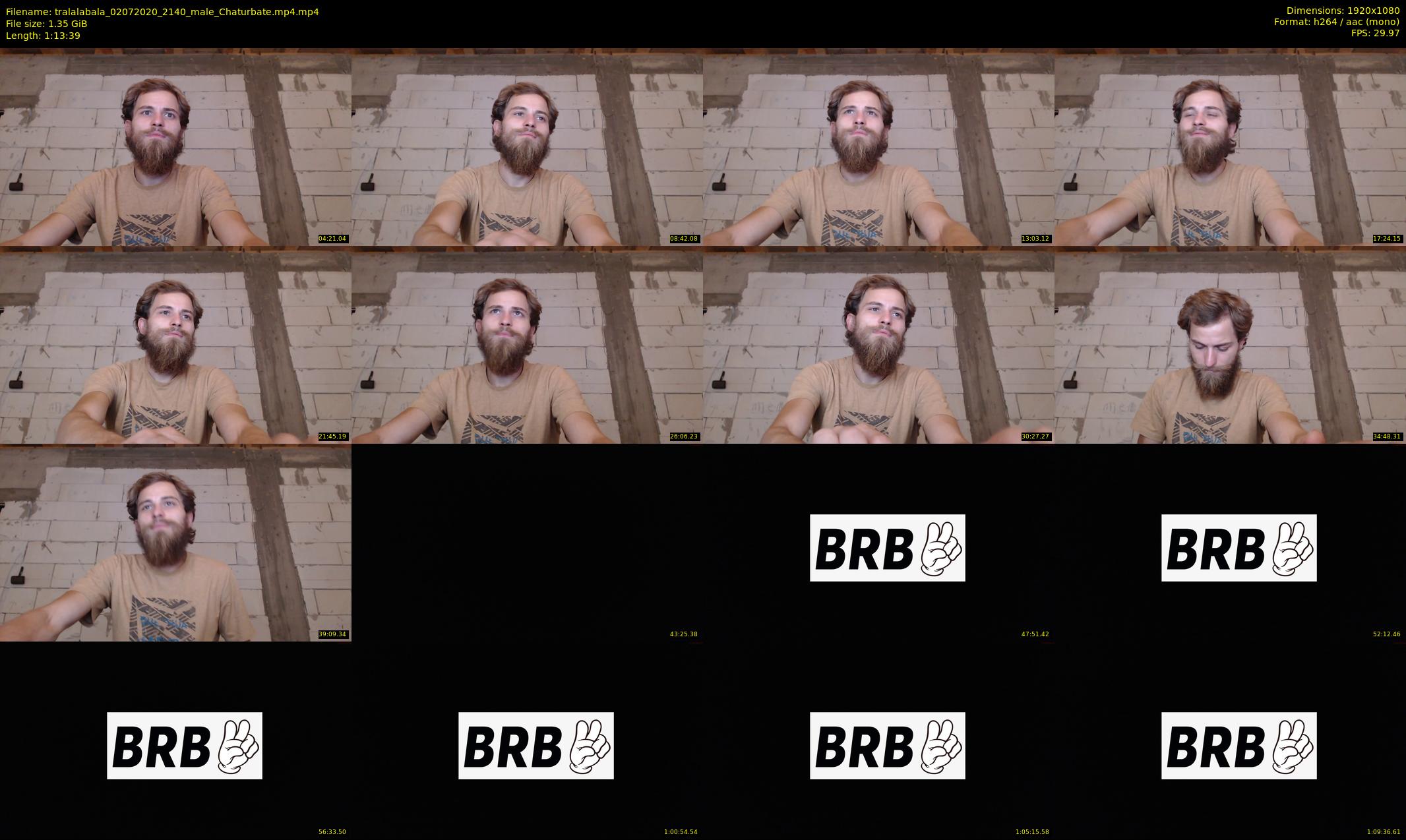 tralalabala — 74 minute Chaturbate male cam show recording, 1080p, Jul 2, 2020