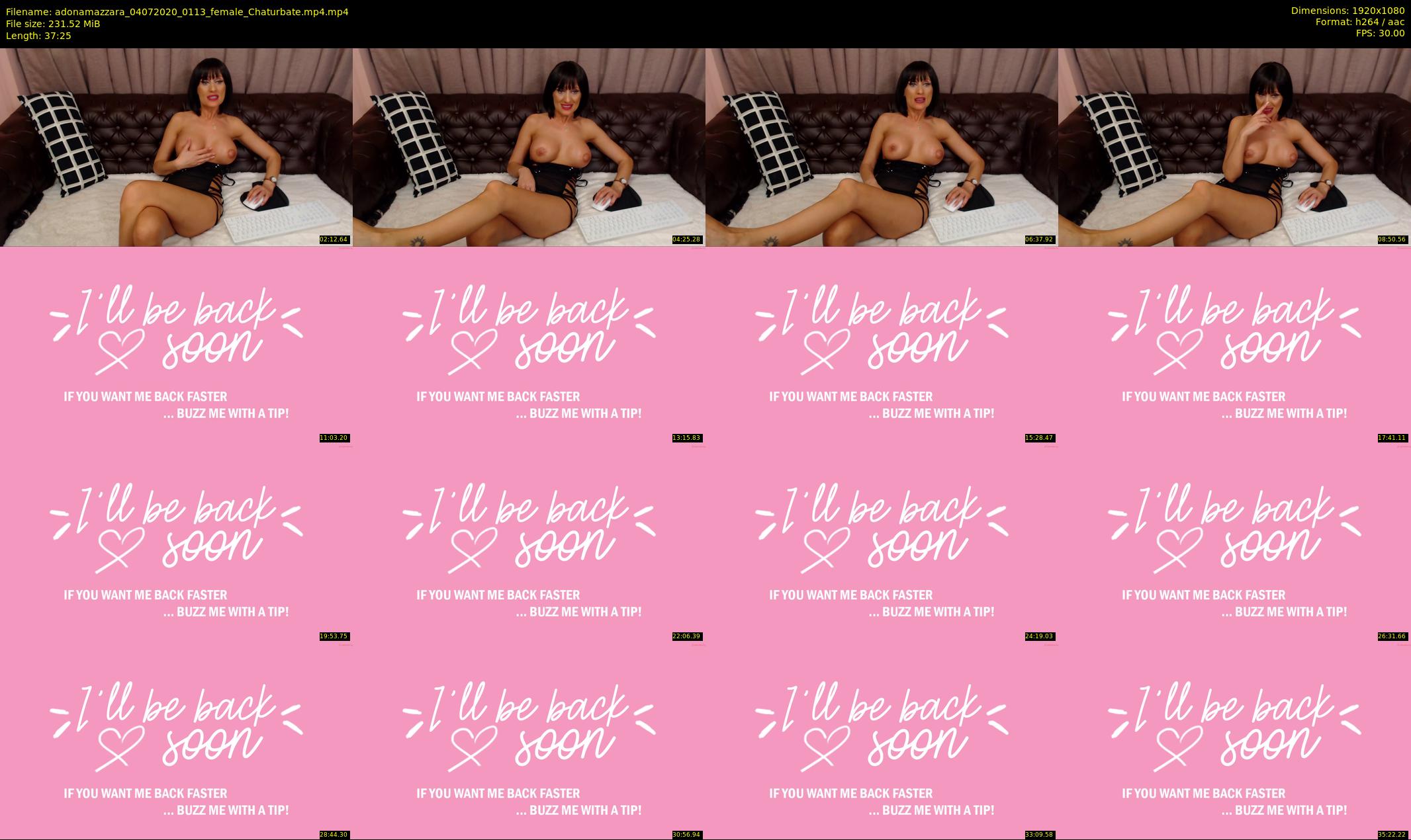 adonamazzara — 38 minute Chaturbate female cam show recording, 1080p, Jul 4, 2020