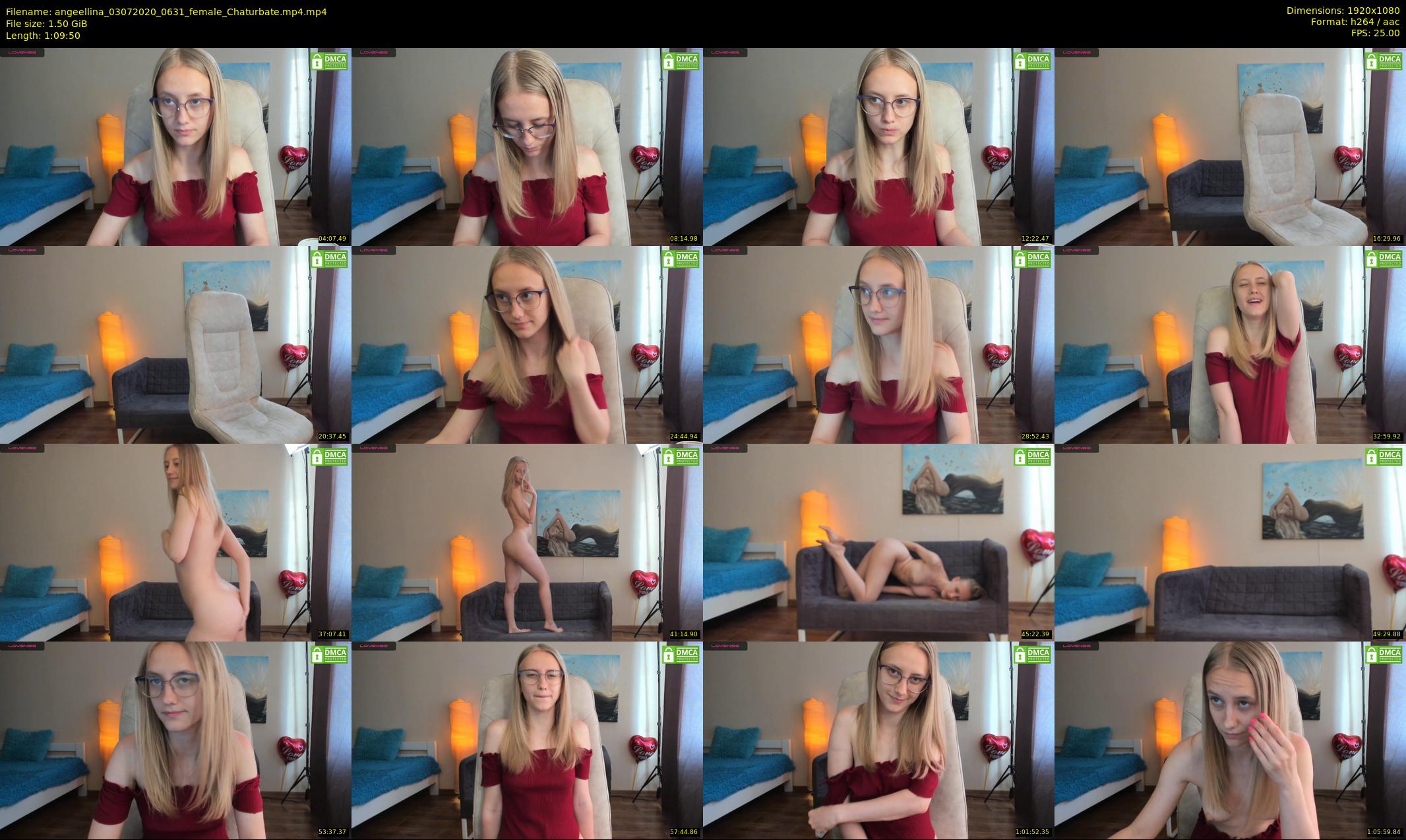 angeellina — 70 minute Chaturbate female cam show recording, 1080p, Jul 3, 2020