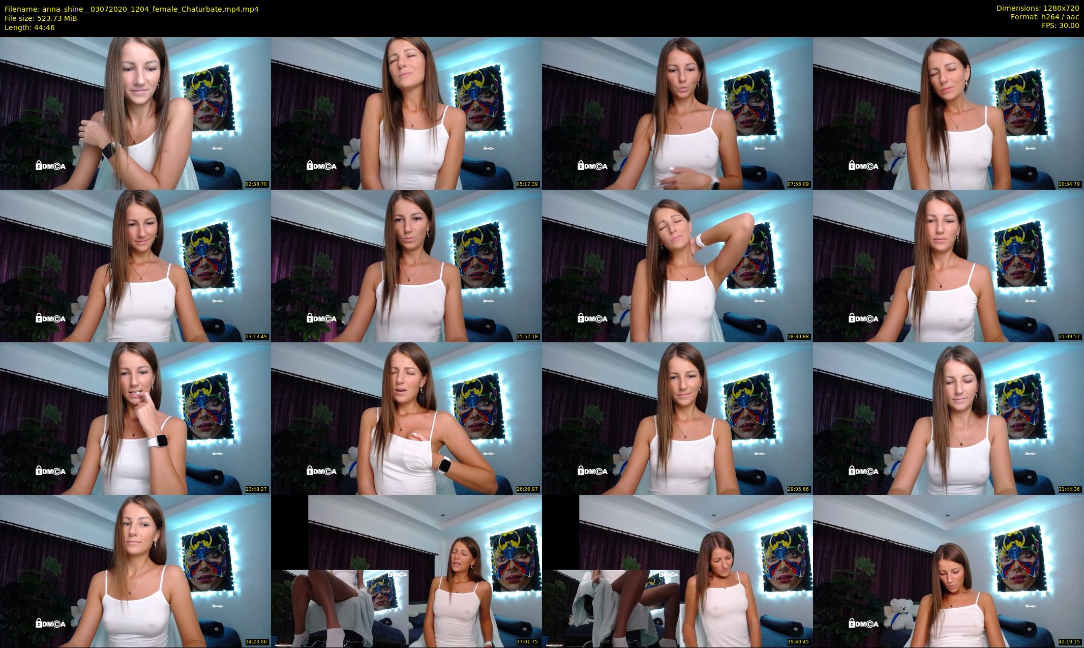 anna_shine_ — 45 minute Chaturbate female cam show recording, 720p, Jul 3, 2020