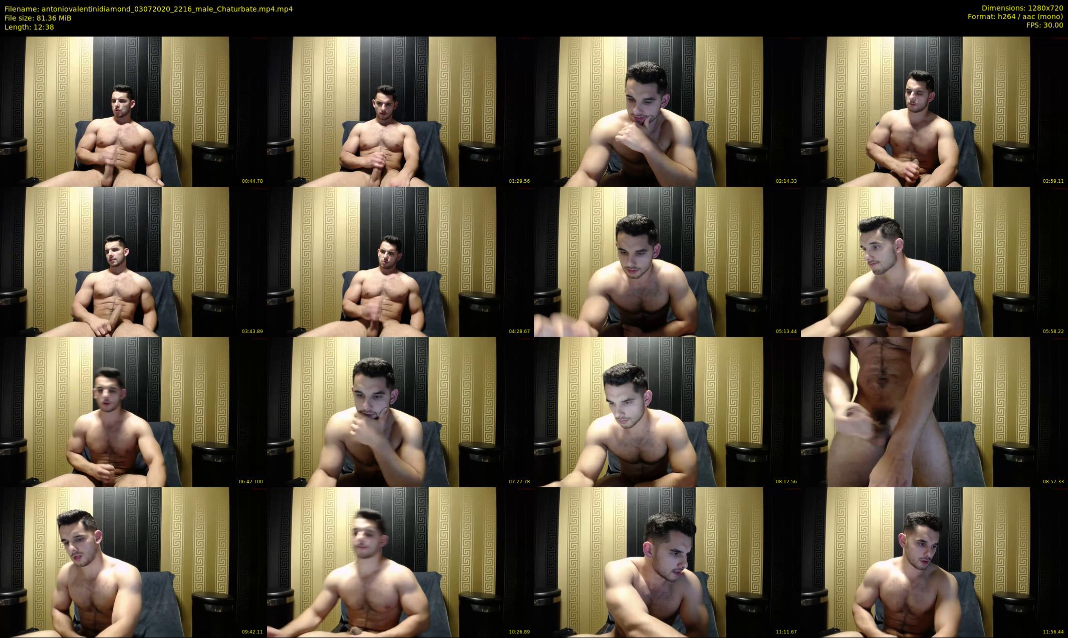 antoniovalentinidiamond — 13 minute Chaturbate male cam show recording, 720p, Jul 3, 2020