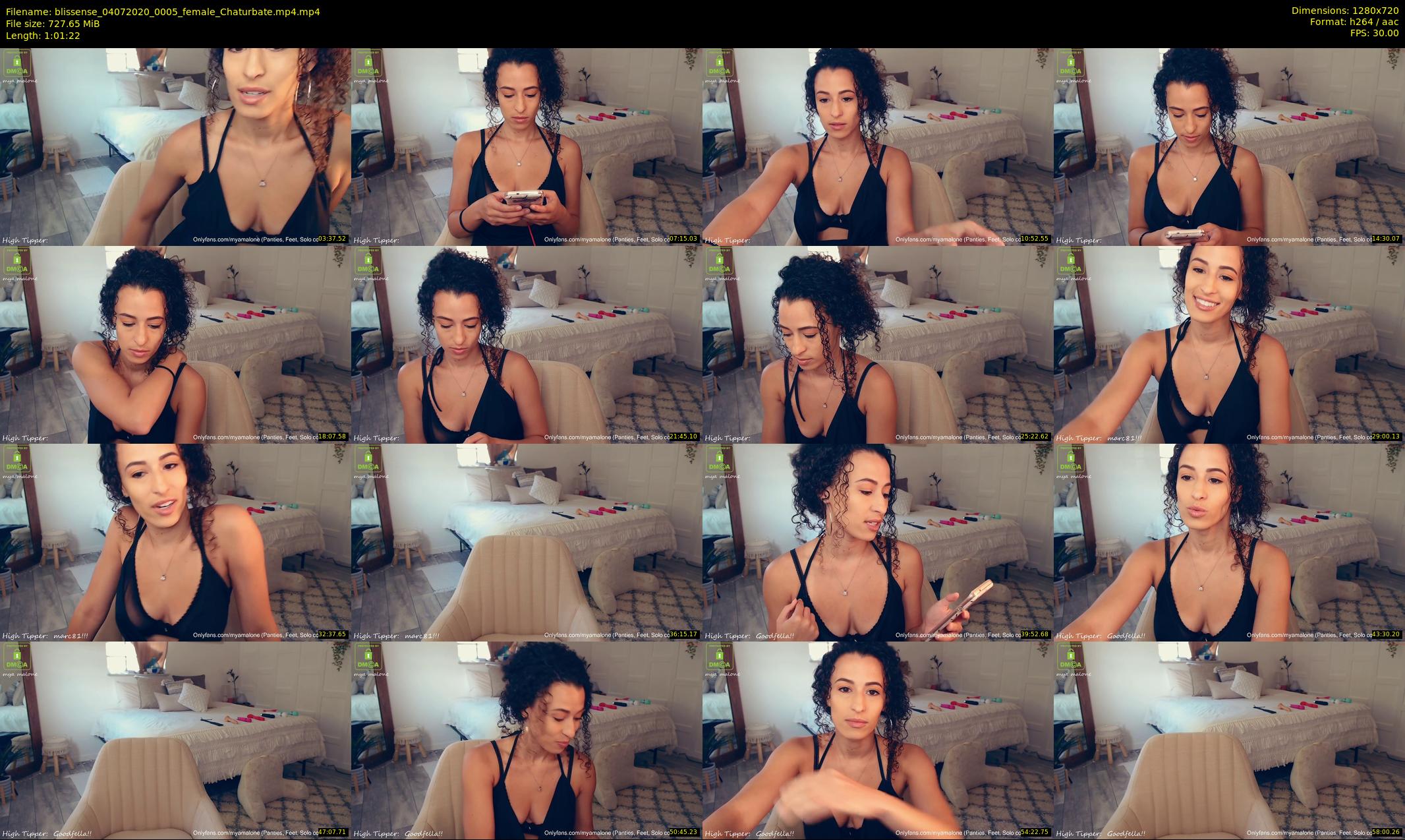 blissense — 62 minute Chaturbate female cam show recording, 720p, Jul 4, 2020
