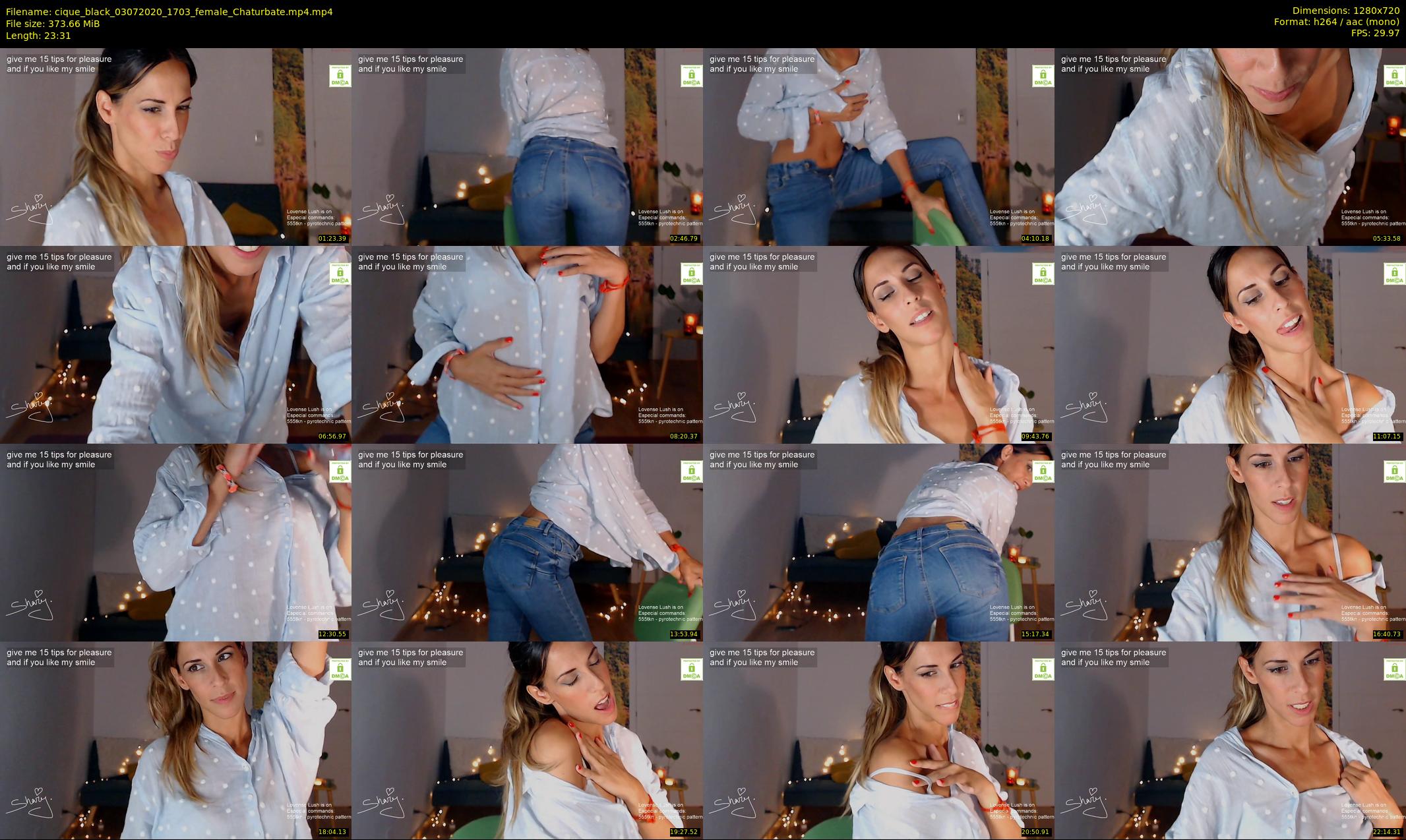 cique_black — 24 minute Chaturbate female cam show recording, 720p, Jul 3, 2020