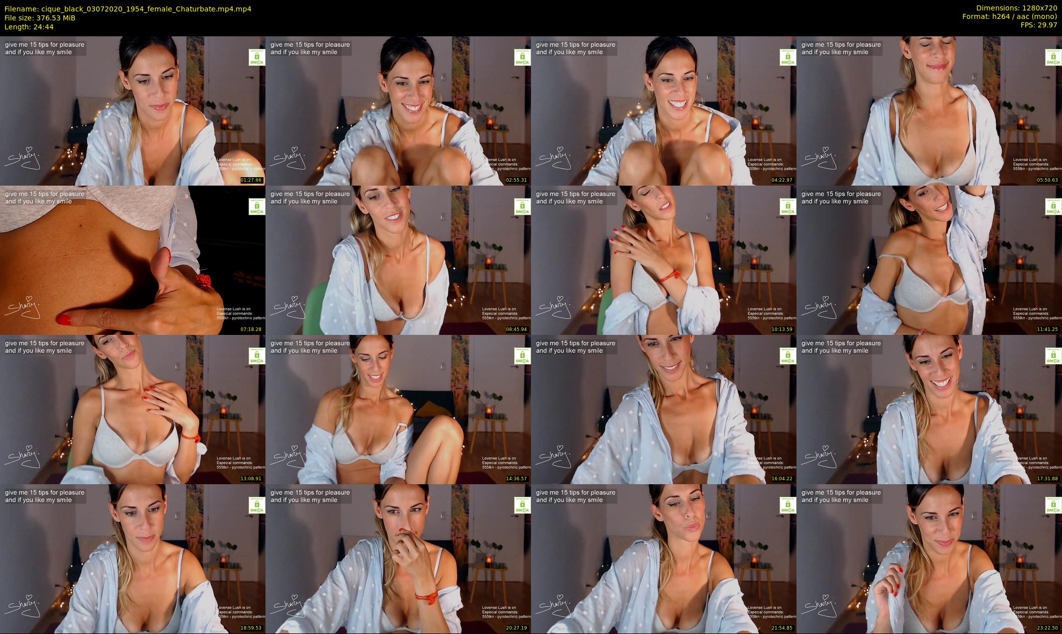 cique_black — 25 minute Chaturbate female cam show recording, 720p, Jul 3, 2020