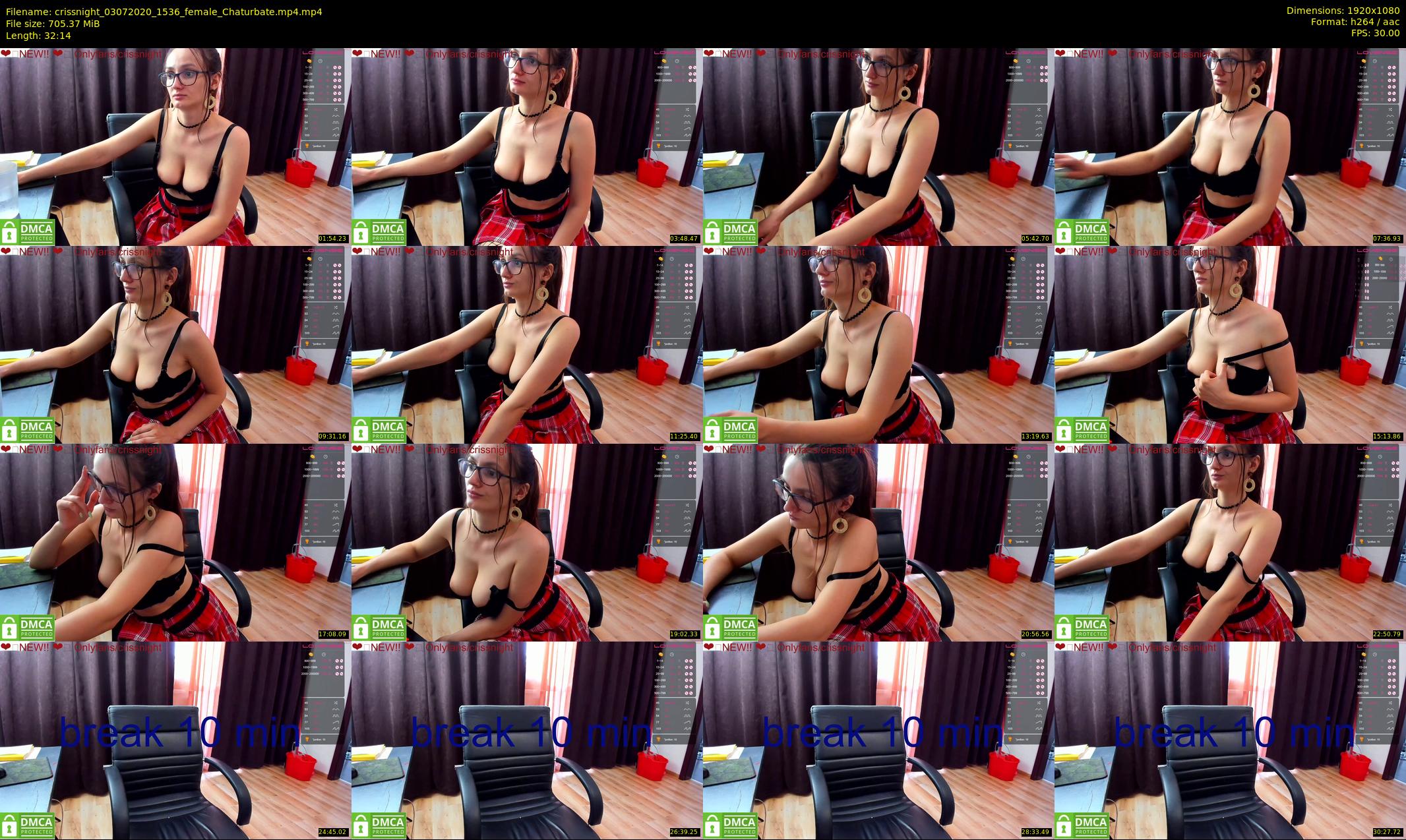 crissnight — 33 minute Chaturbate female cam show recording, 1080p, Jul 3, 2020