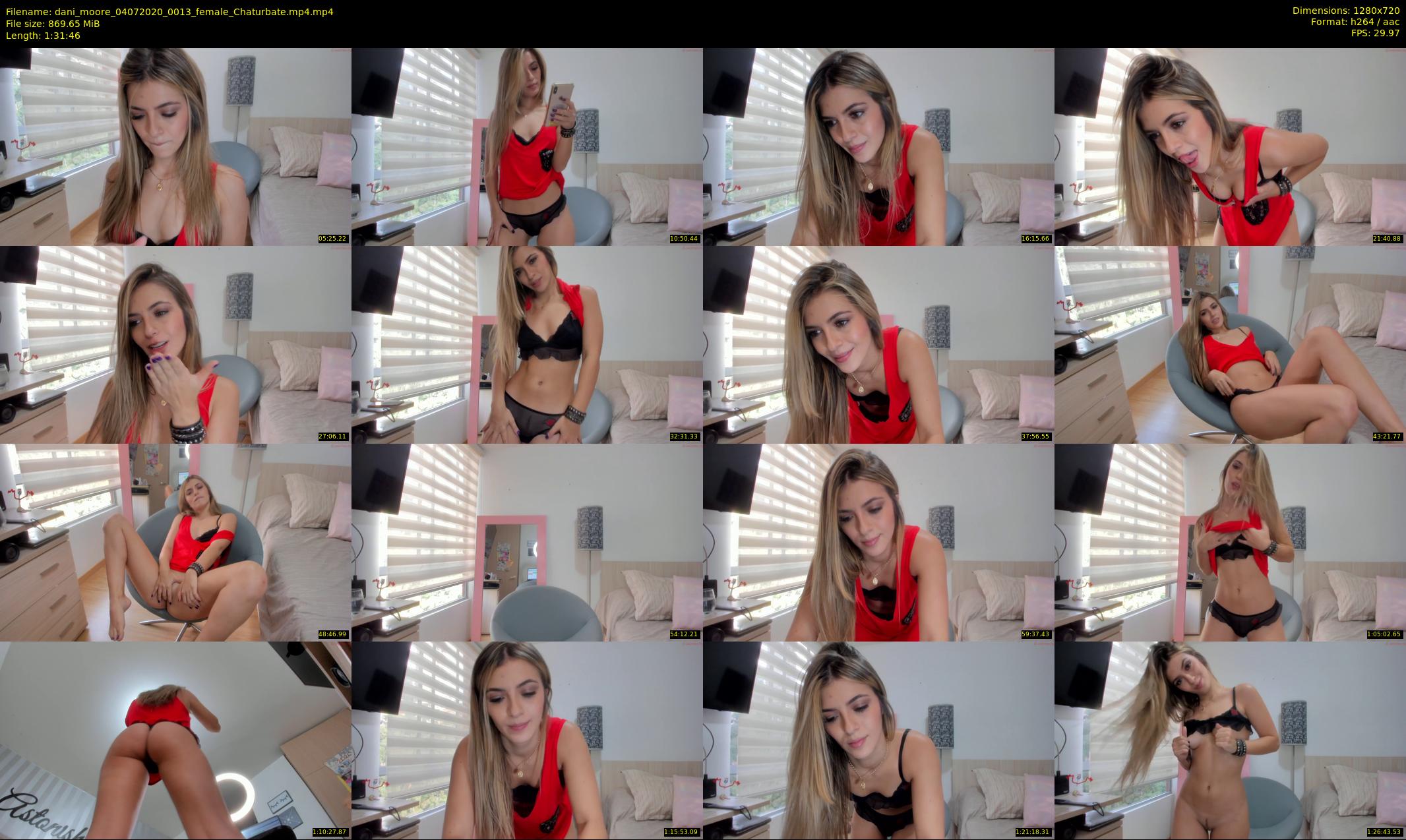 dani_moore — 92 minute Chaturbate female cam show recording, 720p, Jul 4, 2020