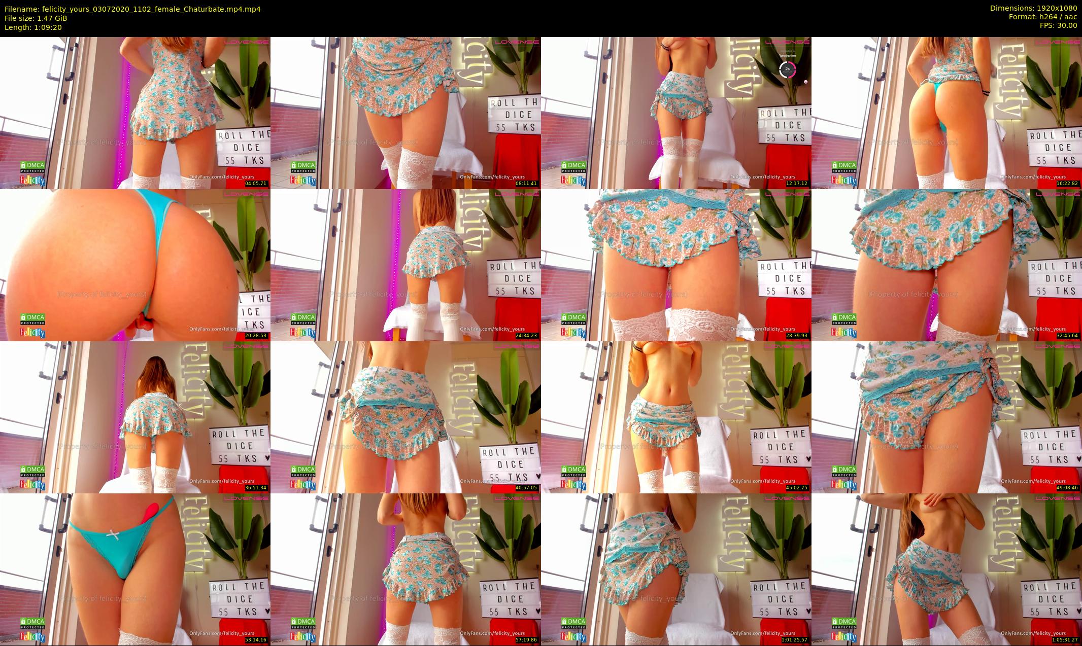 felicity_yours — 70 minute Chaturbate female cam show recording, 1080p, Jul 3, 2020