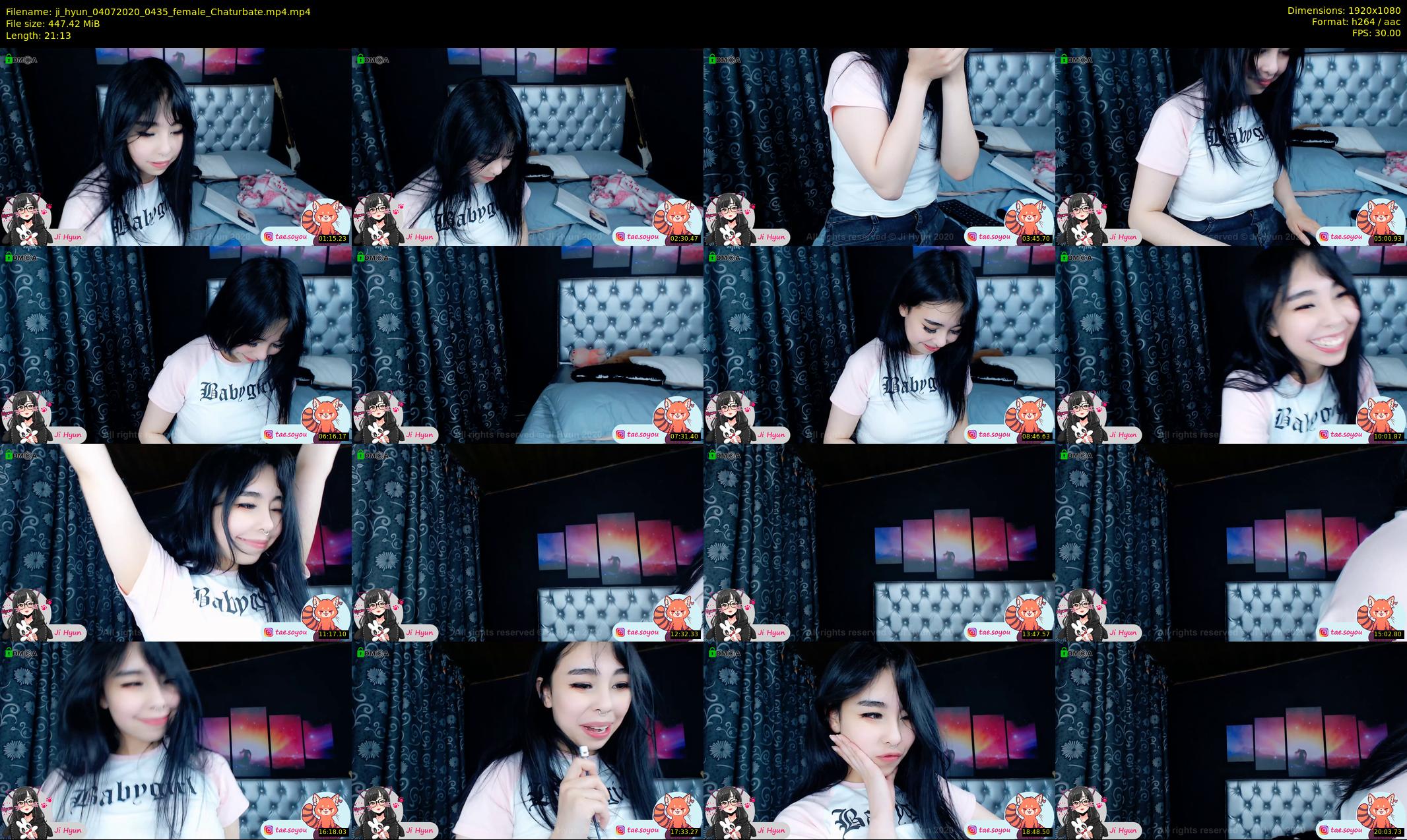 ji_hyun — 22 minute Chaturbate female cam show recording, 1080p, Jul 4, 2020