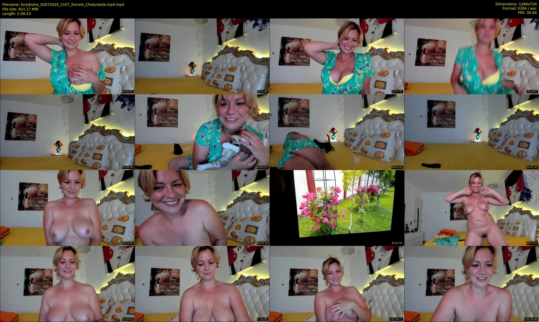 kiradivine — 70 minute Chaturbate female cam show recording, 720p, Jul 3, 2020