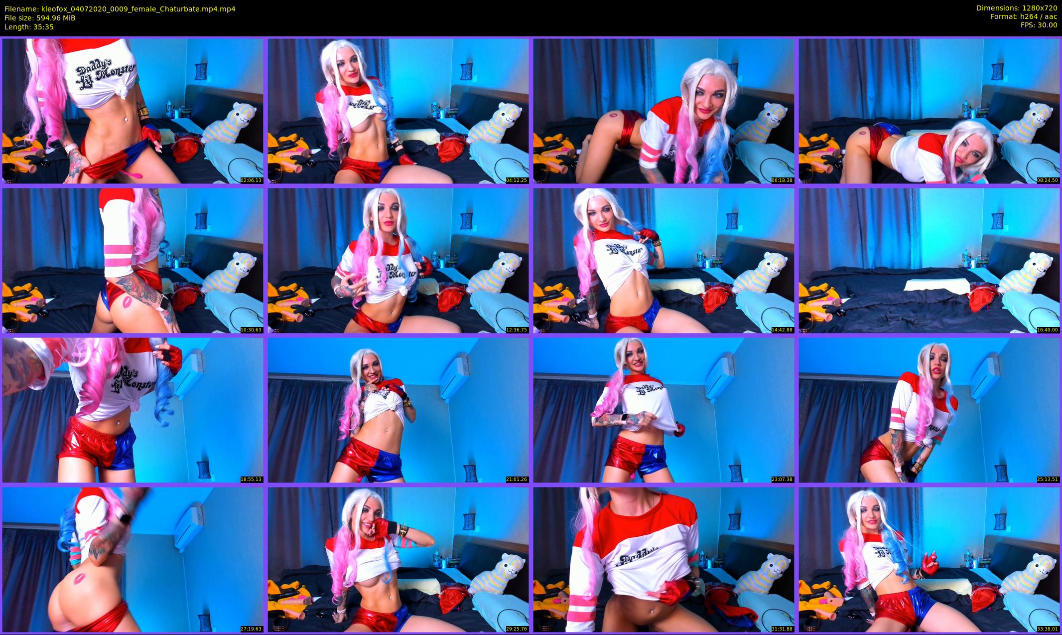 kleofox — 36 minute Chaturbate female cam show recording, 720p, Jul 4, 2020