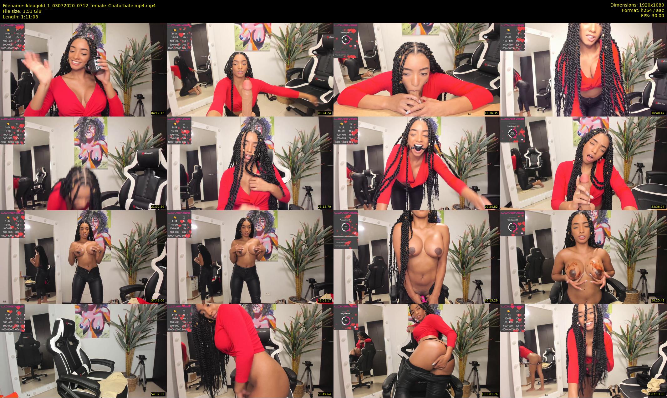 kleogold_1 — 72 minute Chaturbate female cam show recording, 1080p, Jul 3, 2020